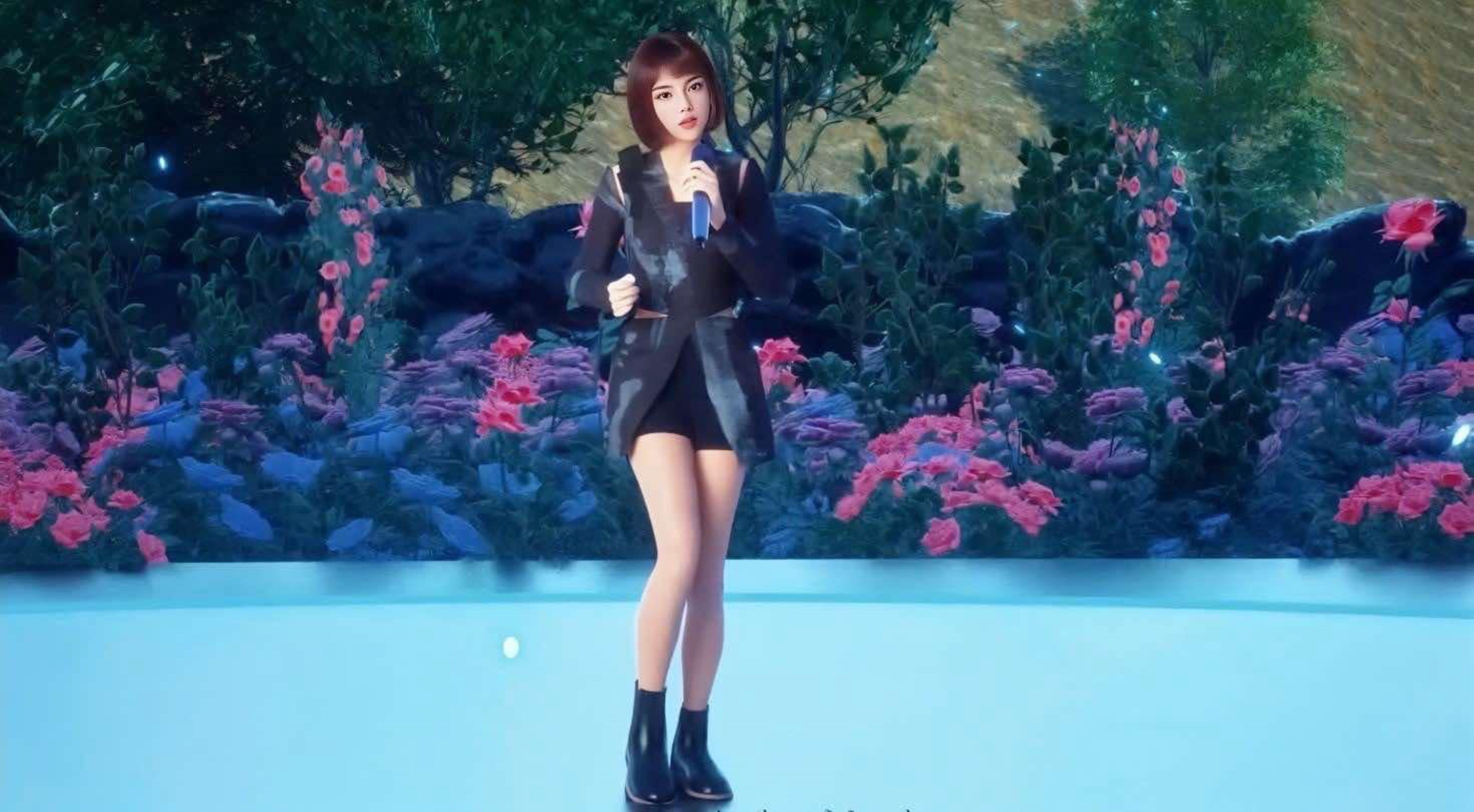 米拉蜜Mila Mii是首位受邀登上國內代工大廠旺年會的虛擬歌手。（喜歡音樂提供）