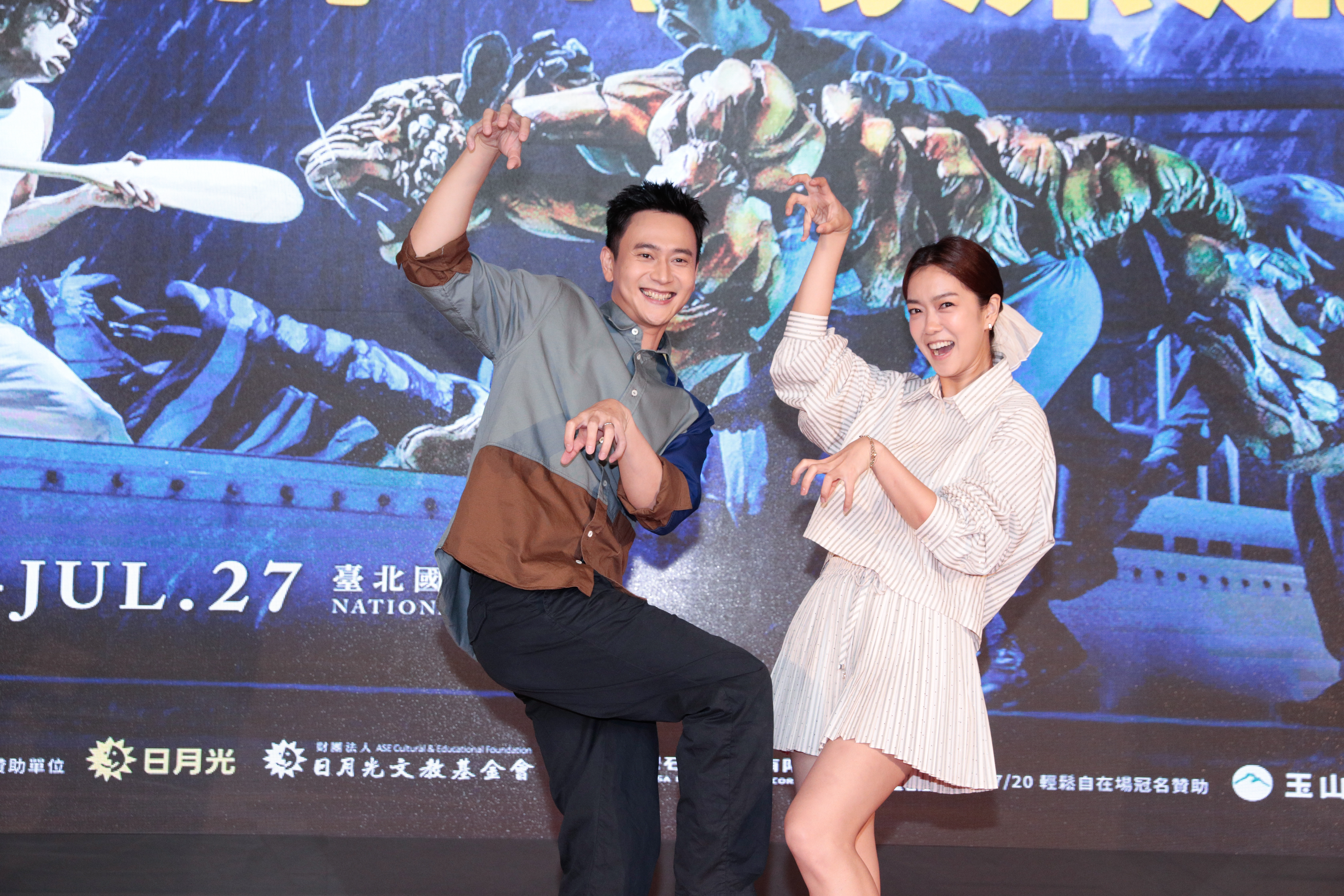 劉冠廷與李霈瑜（大霈）站台推薦舞台劇《少年PI的奇幻漂流》。