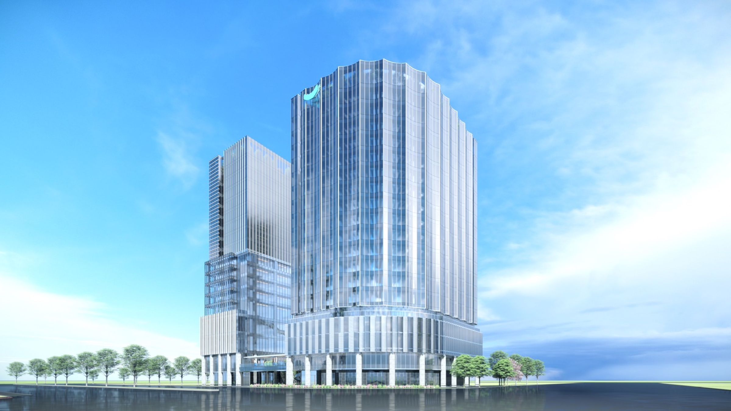 海悅國際大樓位於台北市中山南北路與忠孝東西路的十字核心角地，將成為台灣第一座擁有雙白金認證商辦。（業者提供）