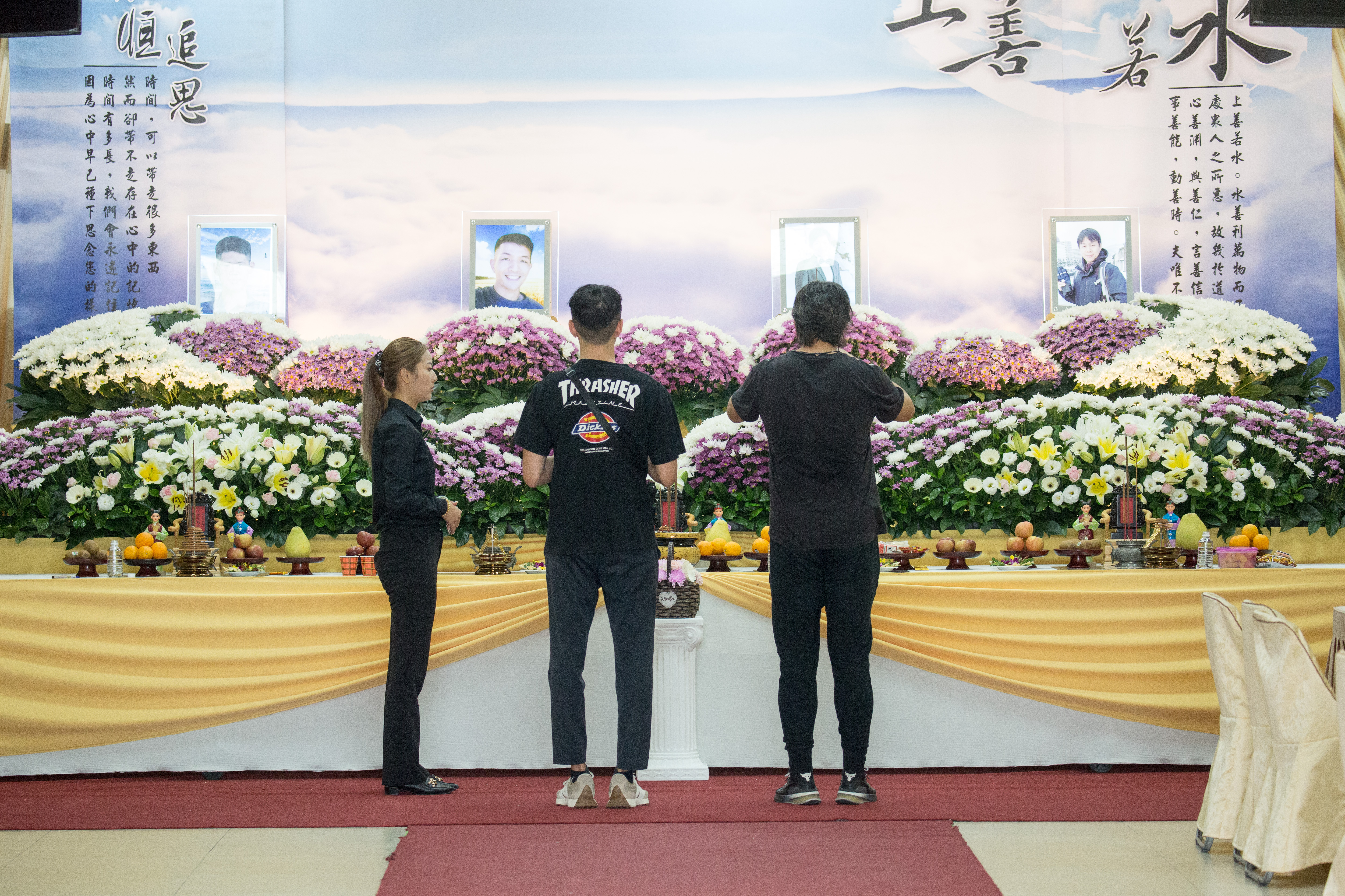 明揚惡火造成4名消防員殉職，今則舉行聯合公祭。（本刊資料照）