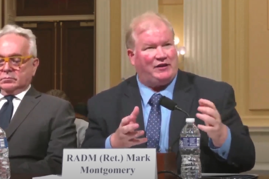 美國退役海軍少將蒙哥馬利呼籲，美軍駐台聯合訓練團人數應從目前的500人擴大至千人。（翻攝自The Union Herald YT）