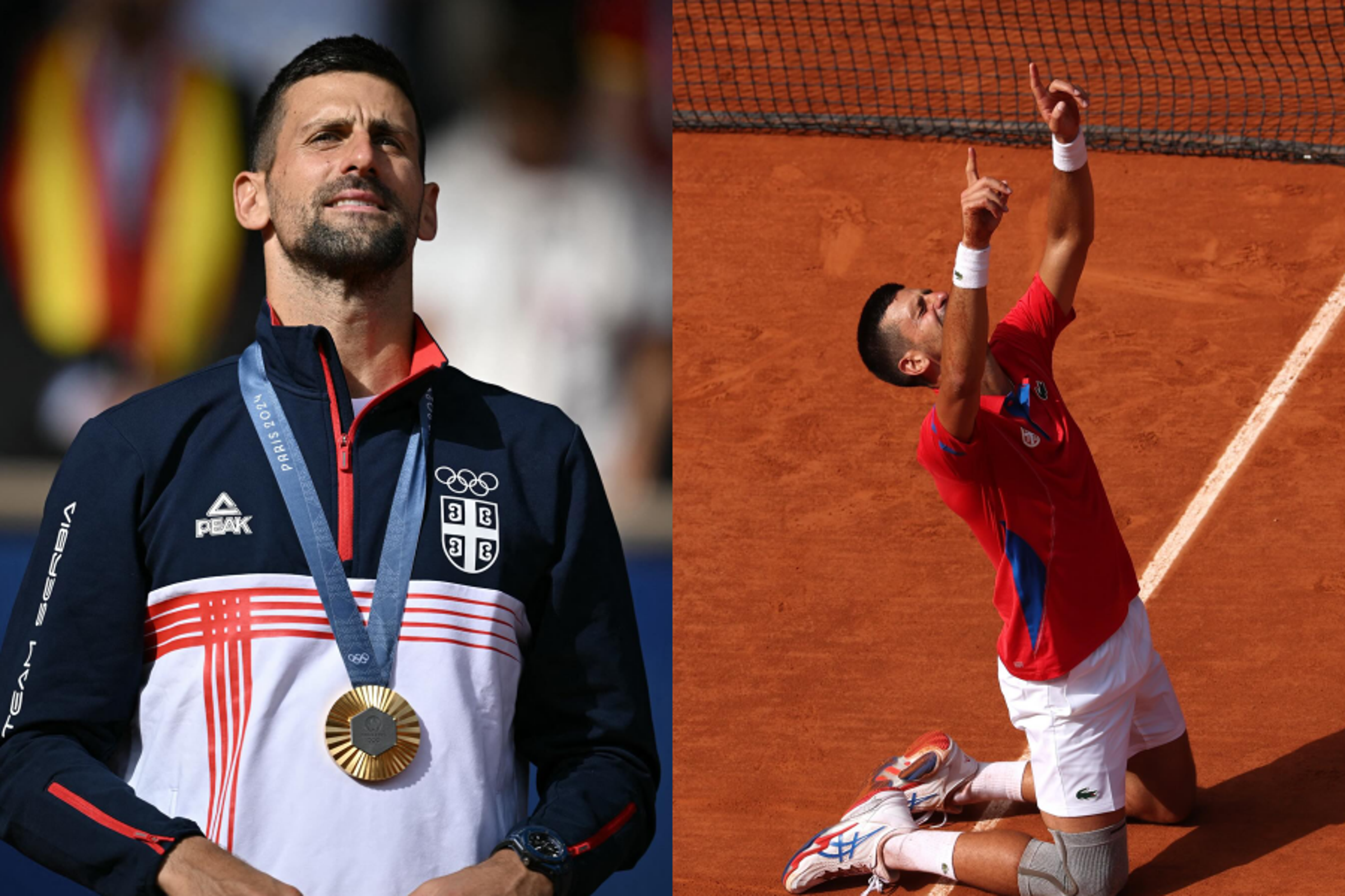 喬科維奇4日在巴黎奧運摘金，成功締造金滿貫紀錄。（翻攝自Novak Djokovic臉書）