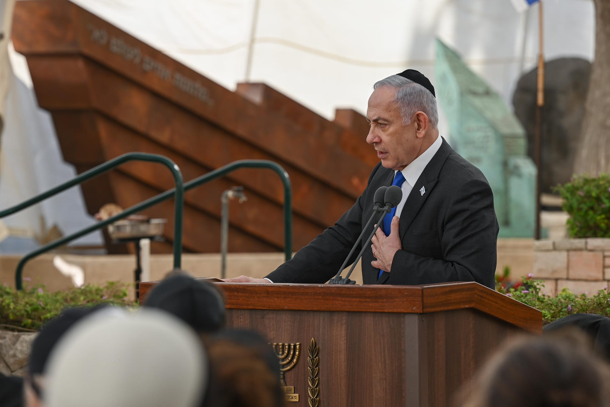 以色列總理納坦雅胡透露有意將加薩戰鬥收尾，主力攻勢轉往對抗真主黨。（翻攝自The Prime Minister of Israel臉書）