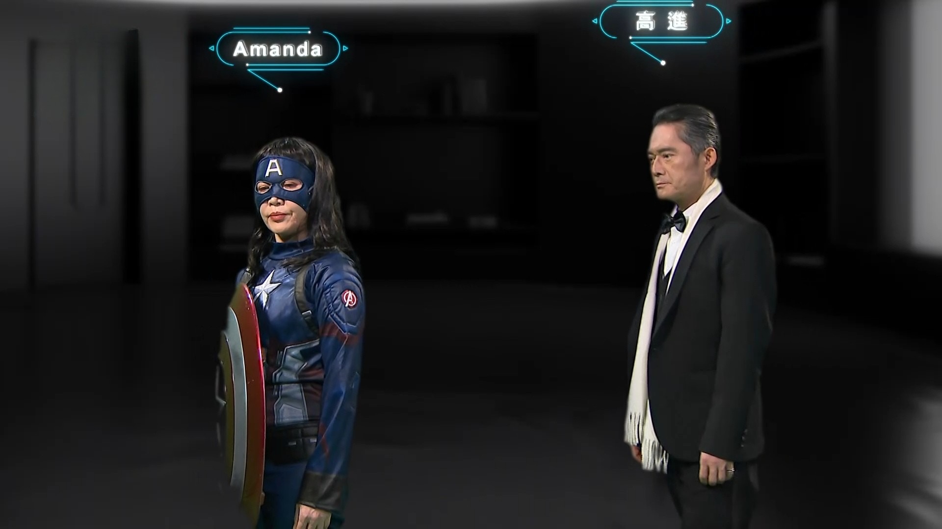 江國賓林秀玲化身英雄CP笑翻網友。（三立提供）