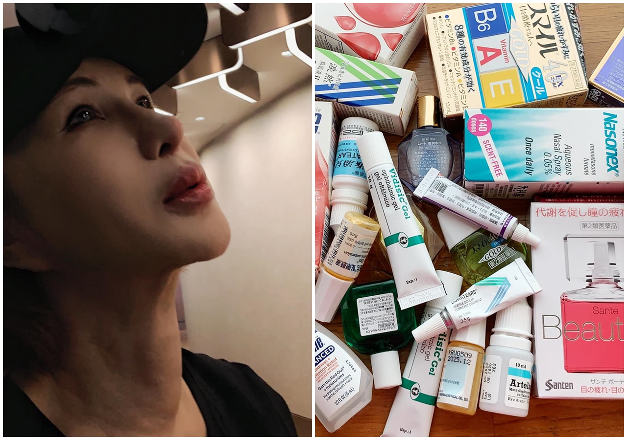 利菁坦言視力模糊，醫師要她排隊等待「眼角膜」捐贈，她還提到自己是開過RK近視手術的人，呼籲開過此刀的人別亂點眼藥水。（翻攝自利菁臉書）