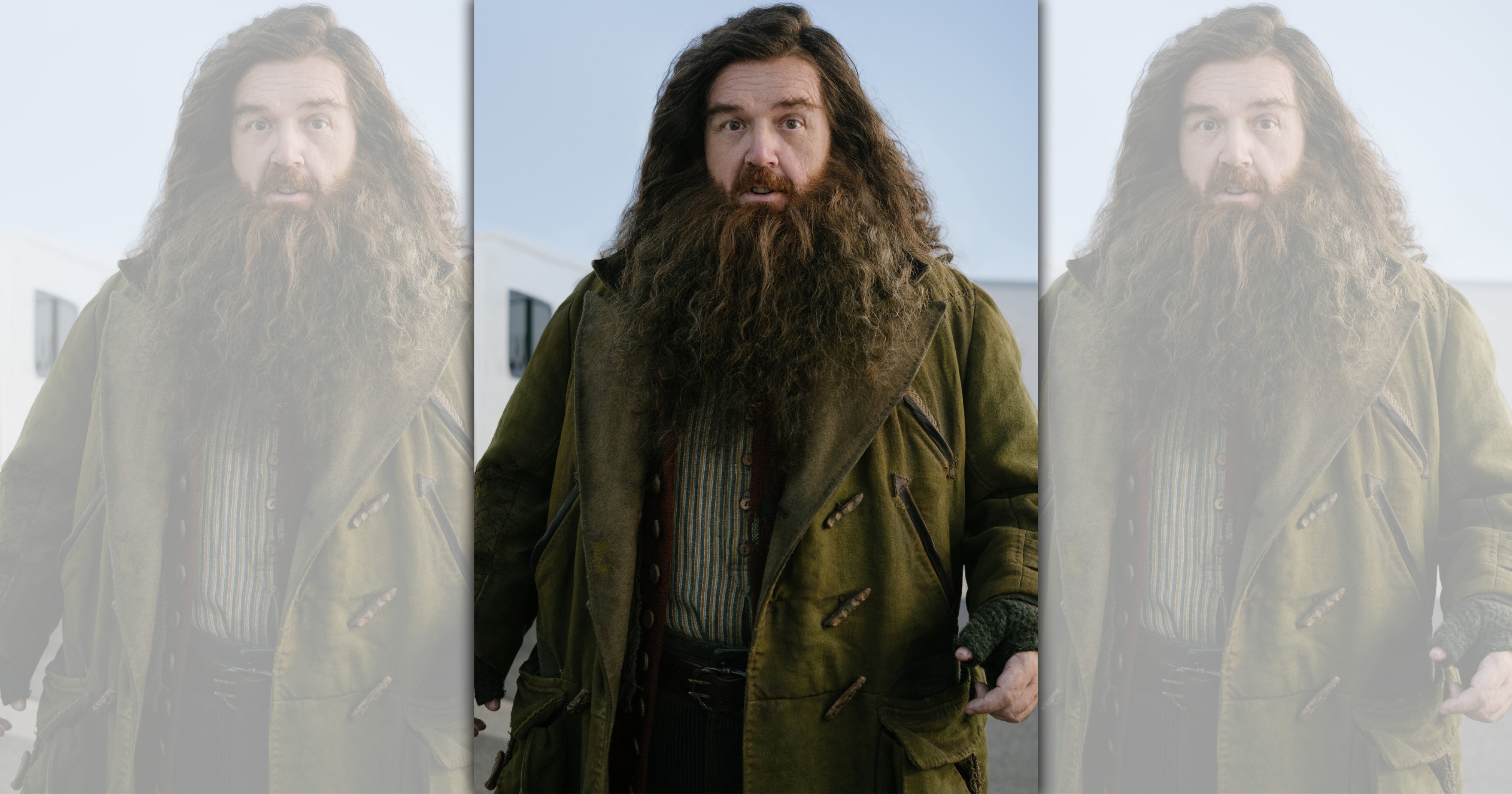 HBO公佈尼克佛羅斯特的海格扮相。（HBO提供）