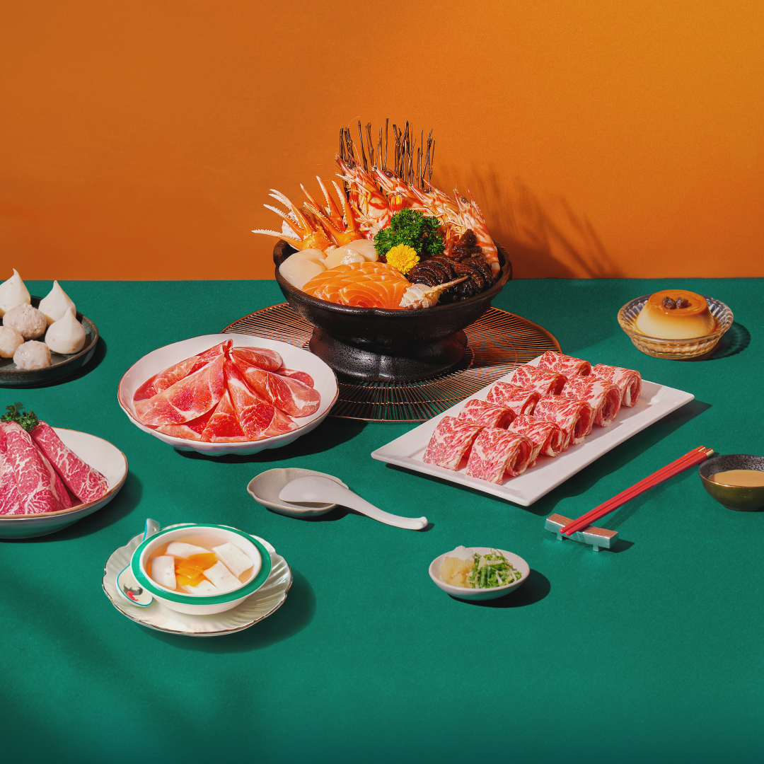 橘色門市限定年菜「特饌海陸組」適合人口較少的家庭。（8,888元／4人份，橘色提供）