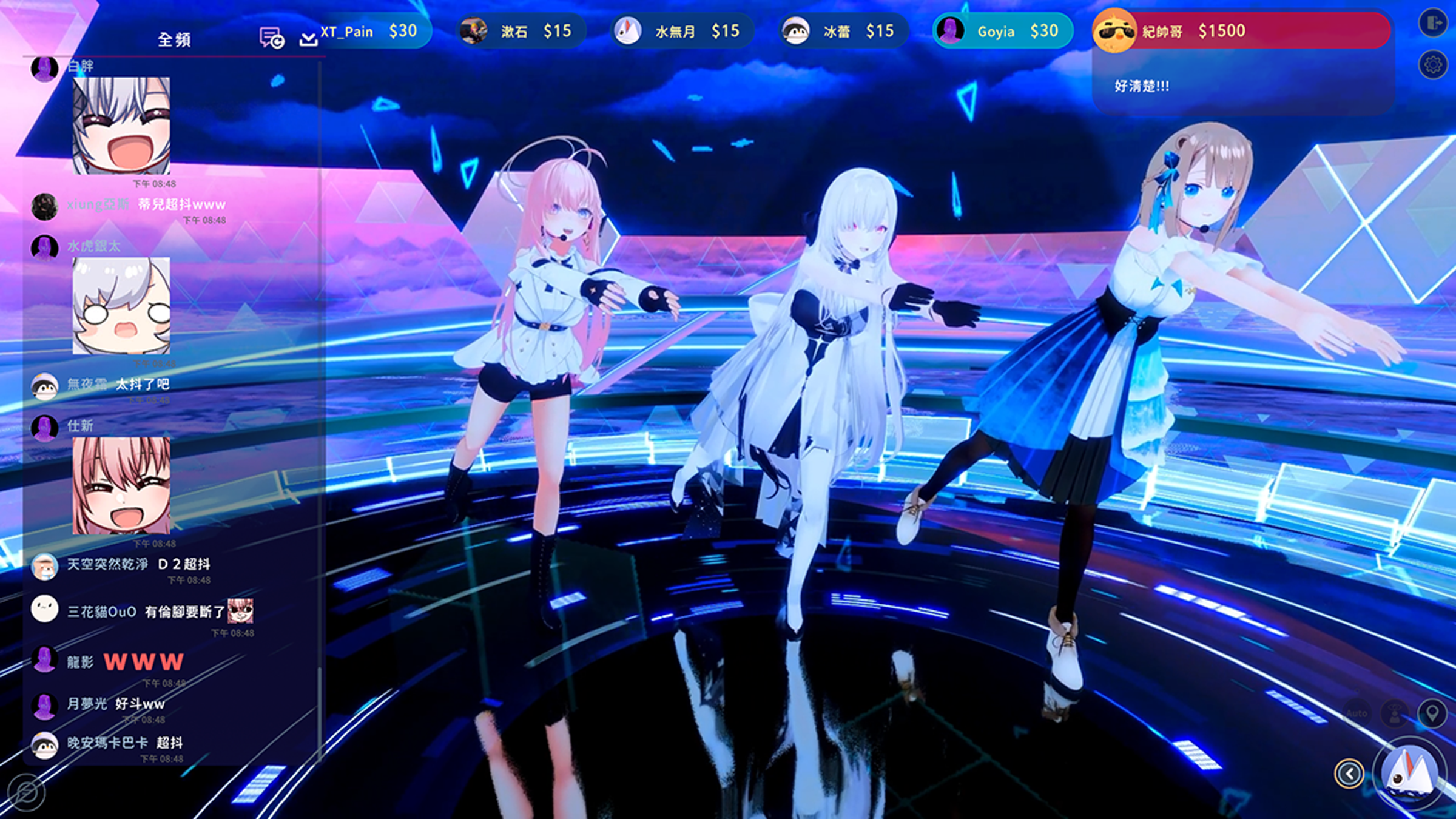 BEATDAY與春魚創意合作，打造台灣第一場VTuber 3D演唱會。（HTC VIVE ORIGINALS提供）