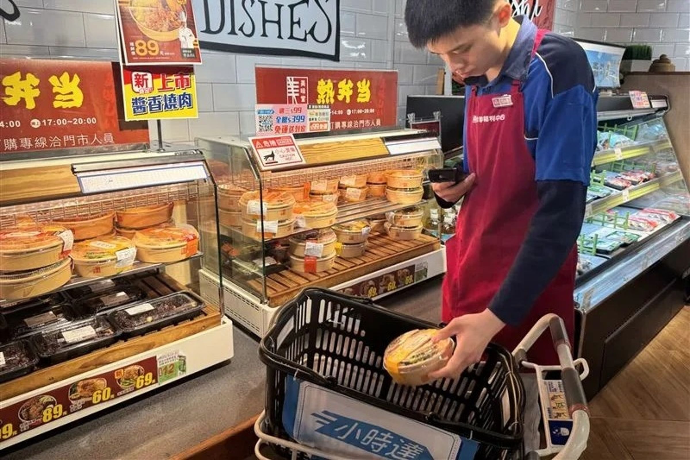 全聯小時達今日推出10元便當限時限量促銷,卻因消費者反應太過熱烈導致系統當機。(全聯提供)