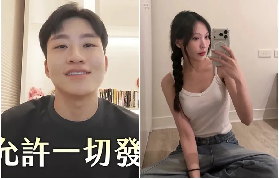 蕭伊公開表示與Joeman分手後接受性病檢查 ，才發現已染上HPV第53型病毒，Joeman也隨即曬性病檢驗陰性報告回擊。（翻攝自蕭伊IG、JoemanYT）