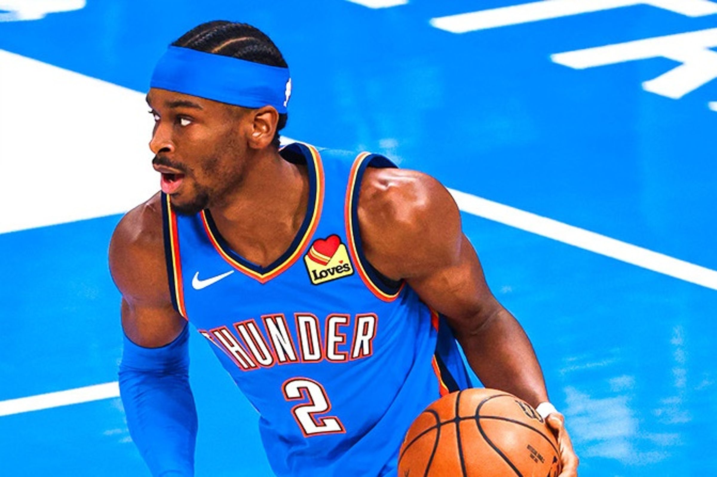 雷霆在NBA總冠軍系列賽G7擊敗溜馬,奪下隊史首冠。(翻攝自X@okcthunder)