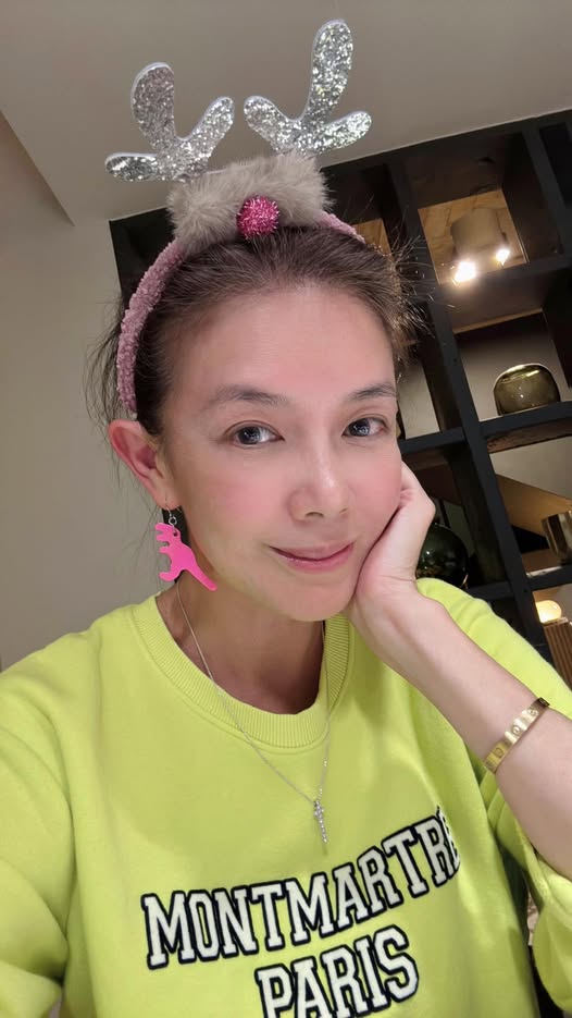 林美貞聖誕節發文，感謝親友祝福。