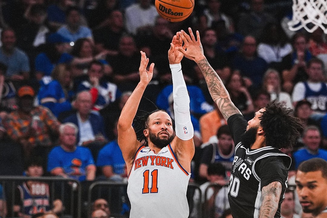 Brunson此戰狂砍36分7助攻,帶領尼克完成史詩級翻盤。(翻攝自X@nyknicks)