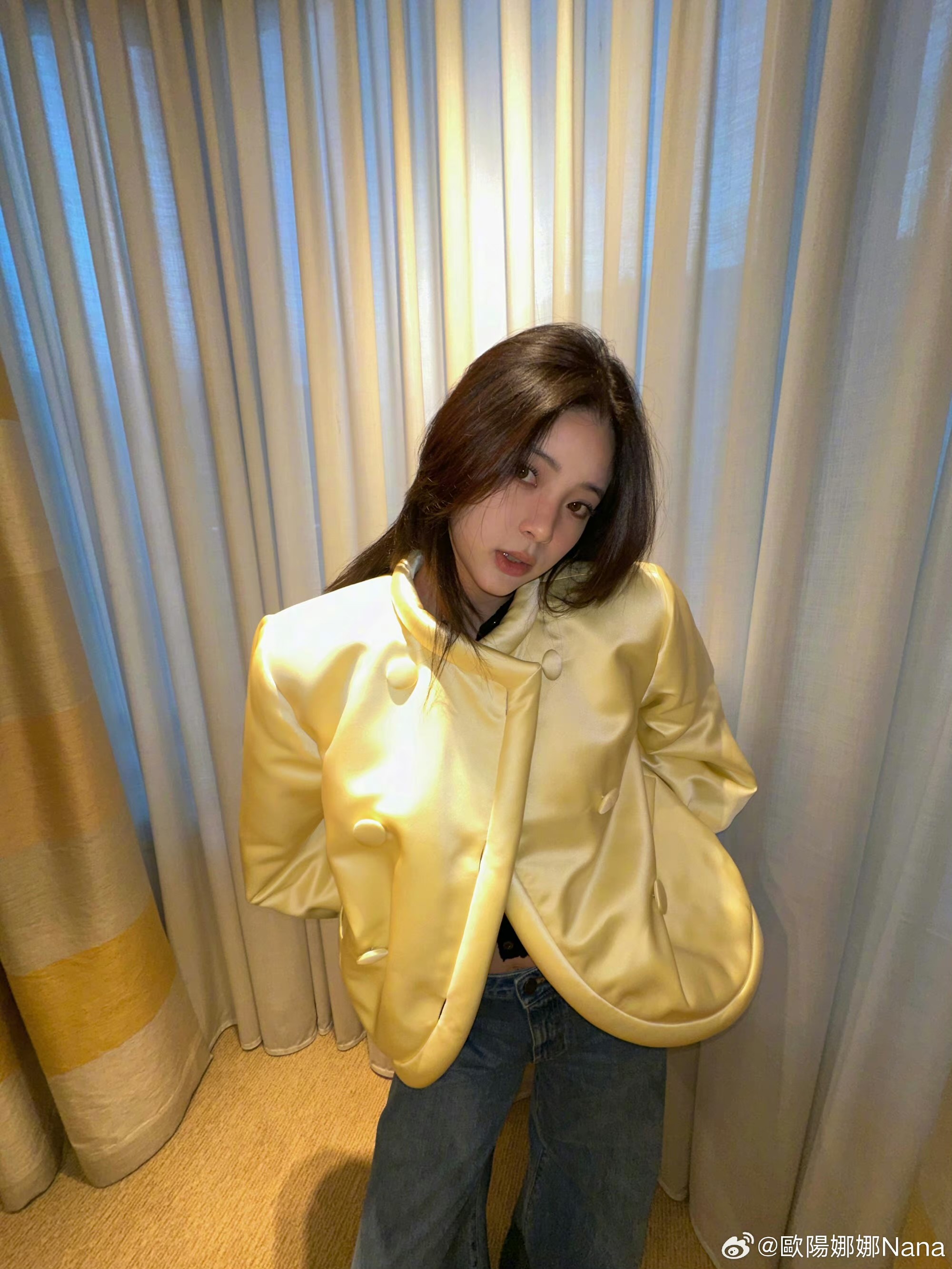 歐陽娜娜從小接觸音樂。(翻攝自歐陽娜娜微博)