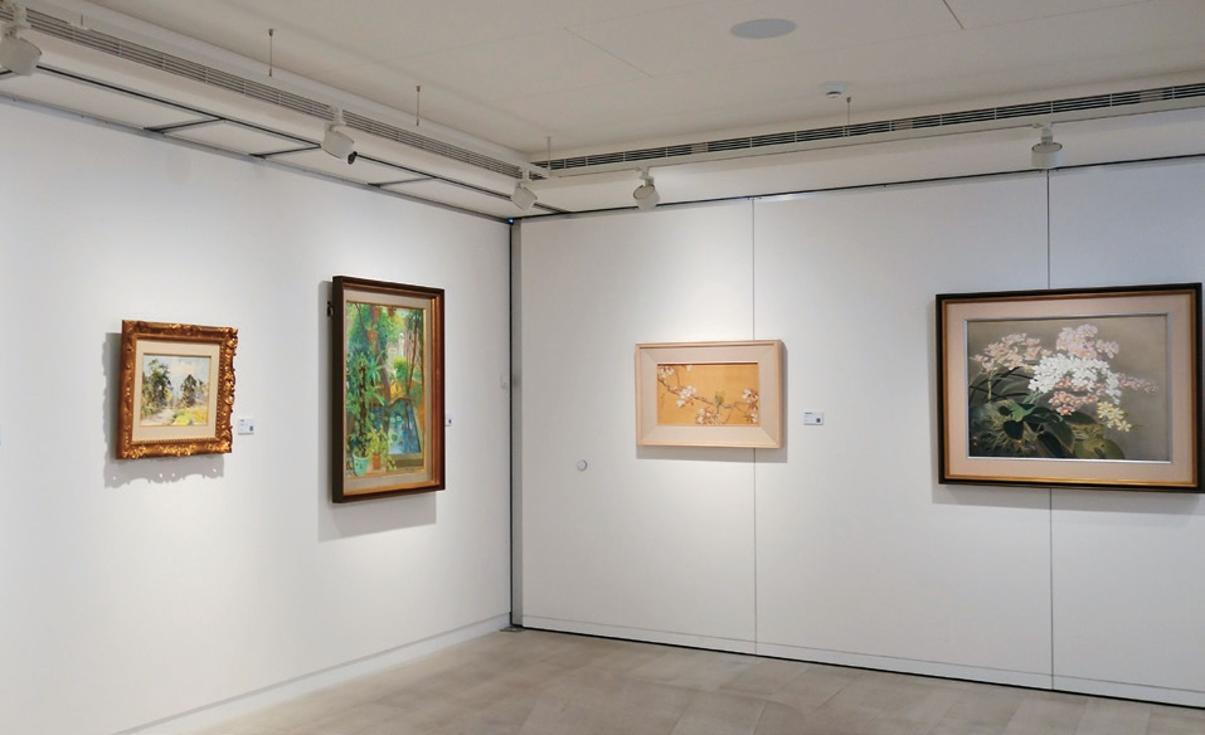 順益台灣美術館展出影響台灣畫壇深遠的藝術家之作。(攝影/小南)