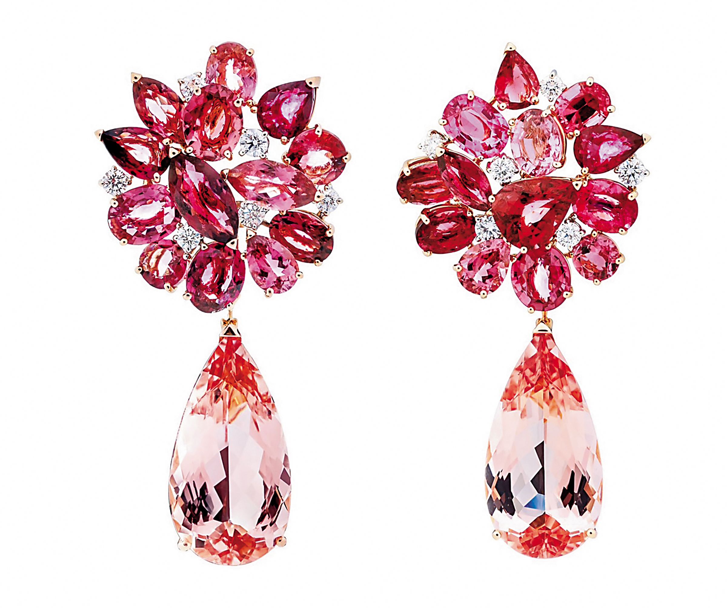 DAMIANI 碧璽鑽石耳環，有它氣場就旺了！NT$1,780,000（DAMIANI提供）