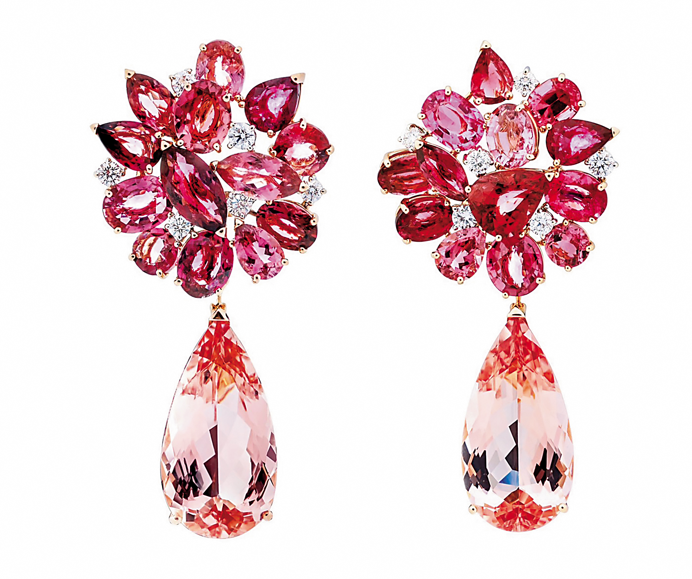 DAMIANI 碧璽鑽石耳環，有它氣場就旺了！NT$1,780,000（DAMIANI提供）