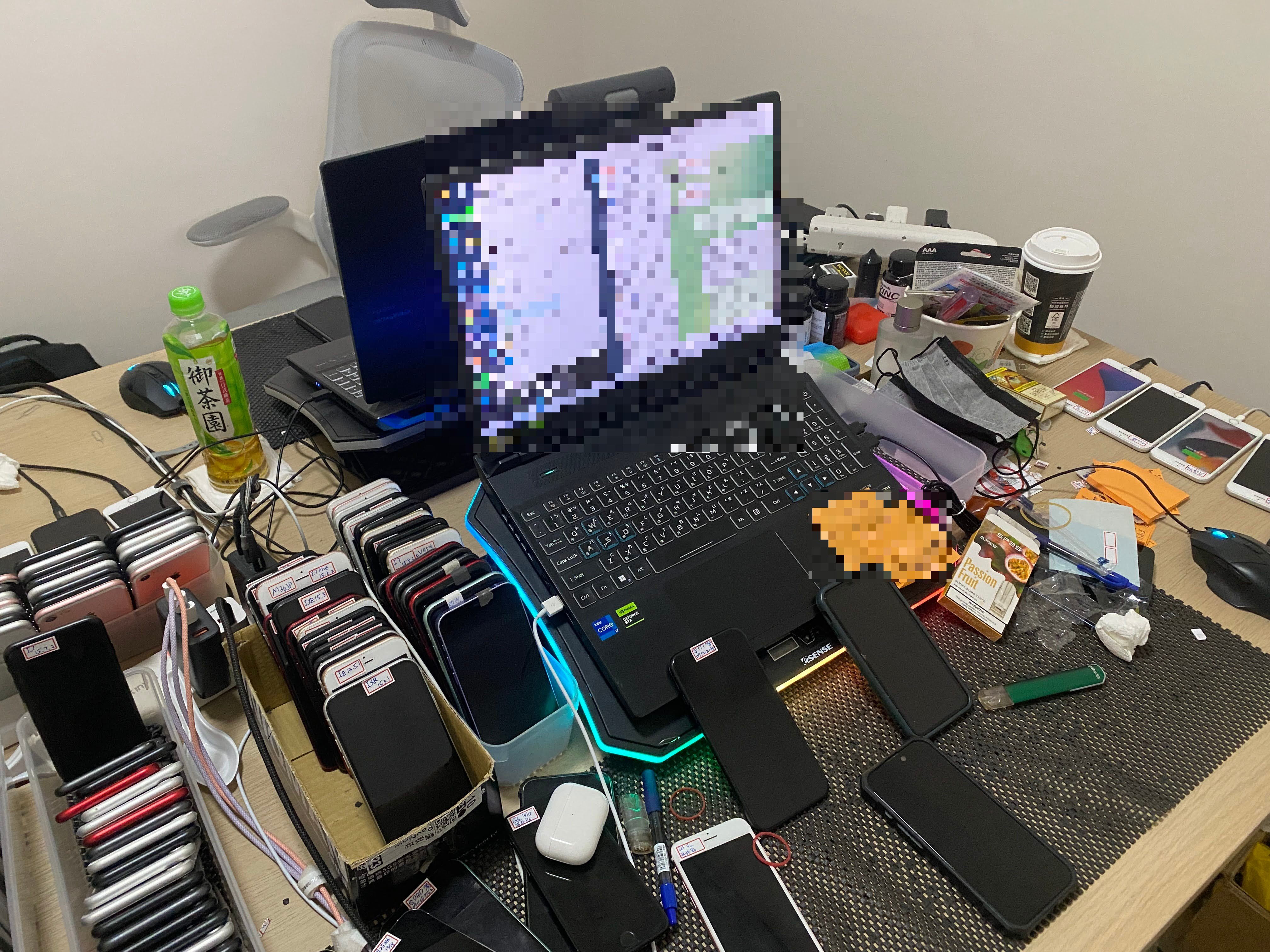 中檢警偵破跨國詐團不法逾2億元。(中打提供)