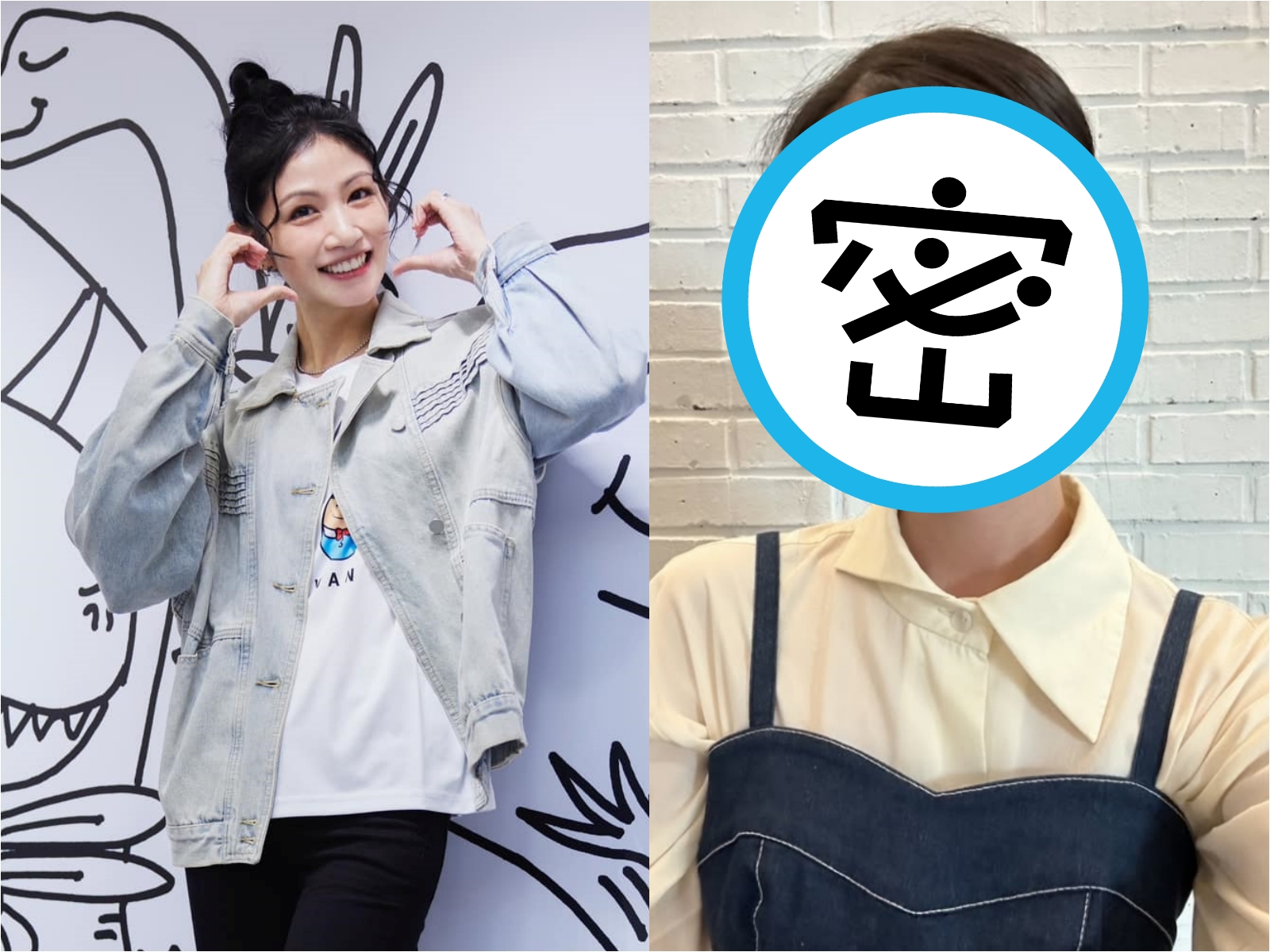 李千娜（左）21歲的大女兒近日上選秀節目，遺傳來自媽媽的甜美長相。（翻攝自李千娜臉書／IG）