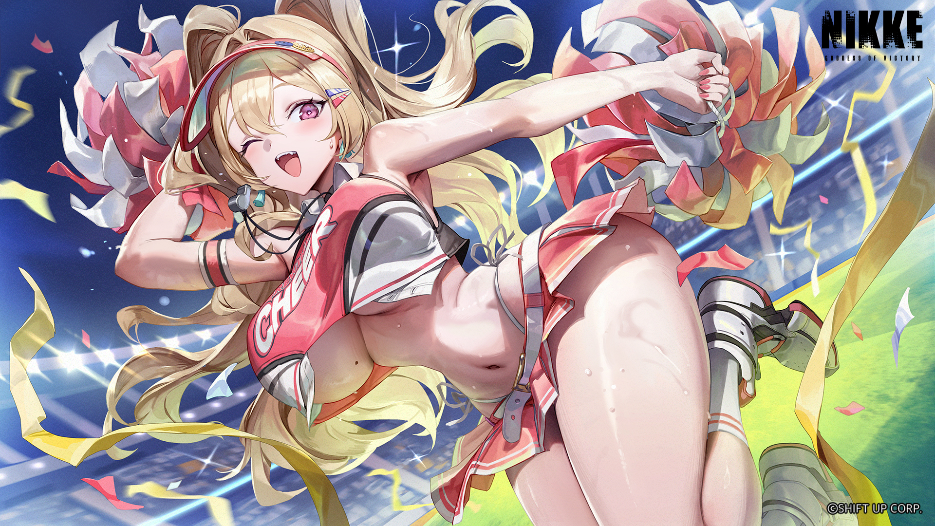 許多手遊常以香豔遊戲角色吸引玩家抽卡。圖為手遊《妮姬》。(翻攝自網路)
