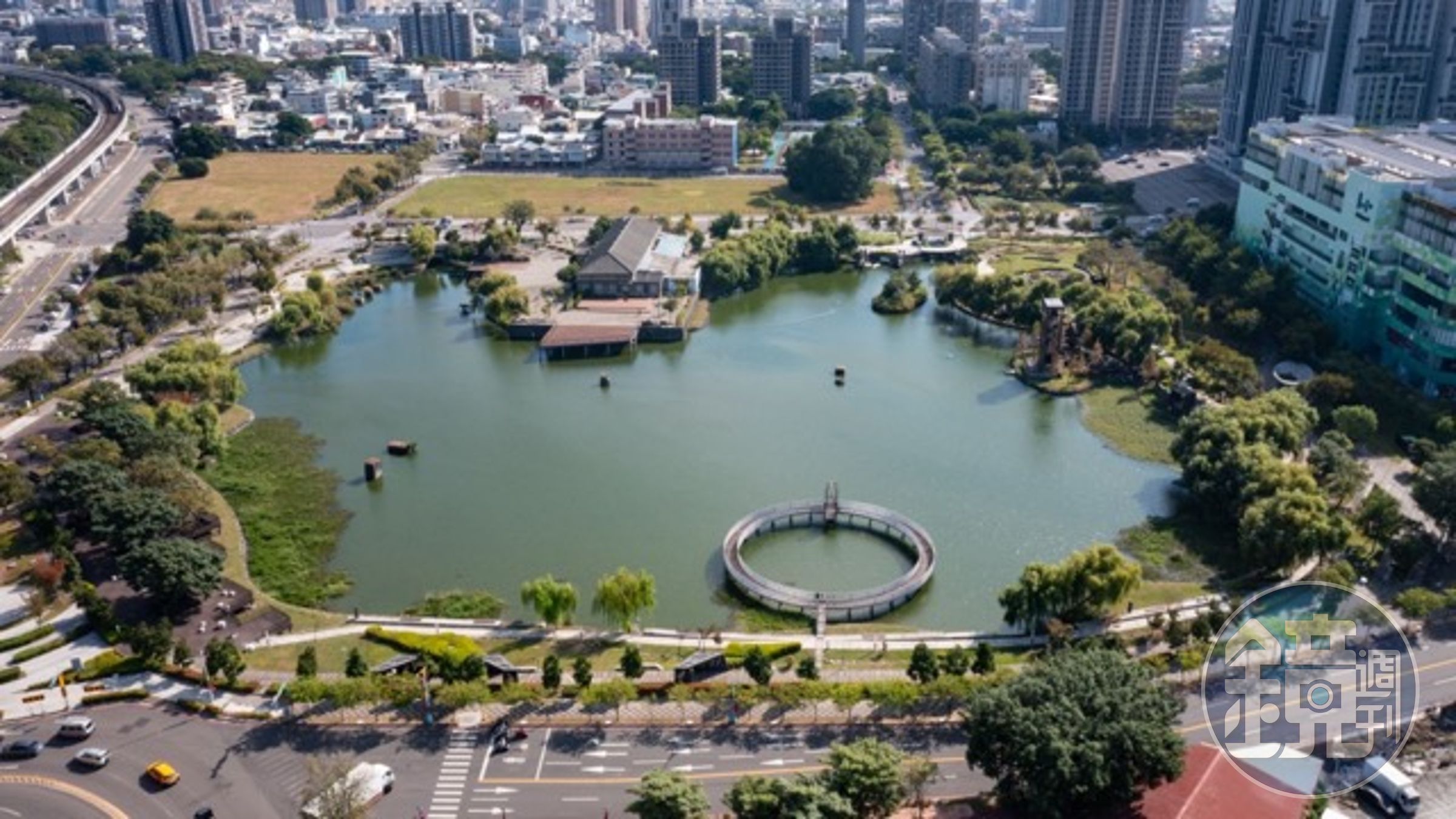 帝國製糖廠臺中營業所的園區範圍相當廣大。