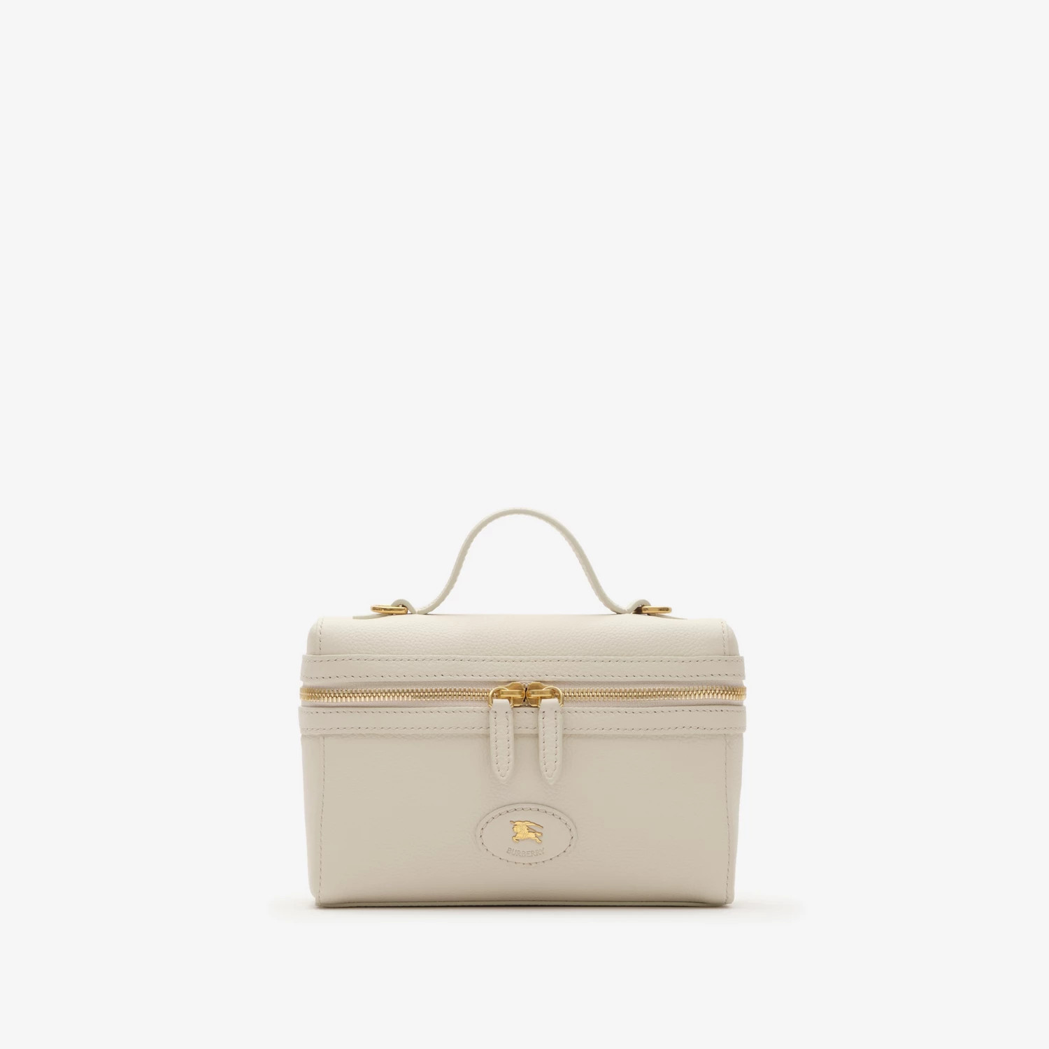 皂米色&淺米色Bloomsbury化妝包。NT$55,000(BURBERRY提供)
