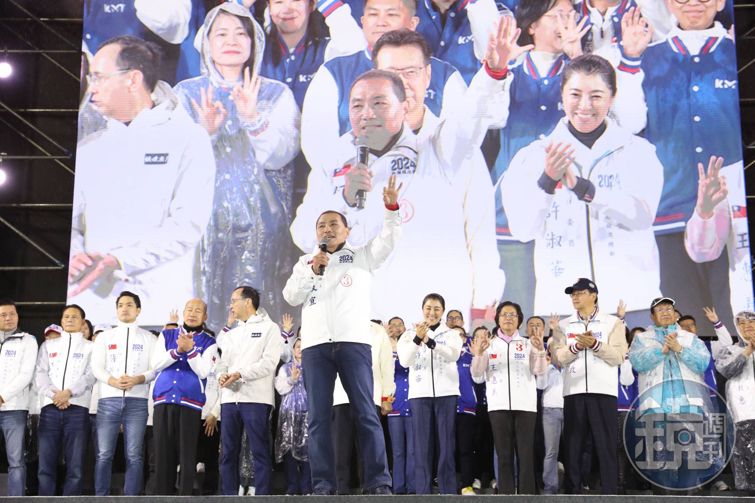 國民黨昨晚於凱道舉行造勢活動。