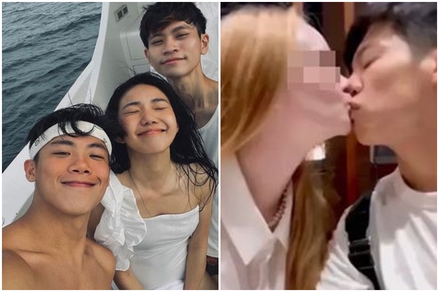 家寧的「男閨密」網紅范成章,再被挖出與外國女模嘴對嘴接吻。(翻攝自范成章IG、Dcard)