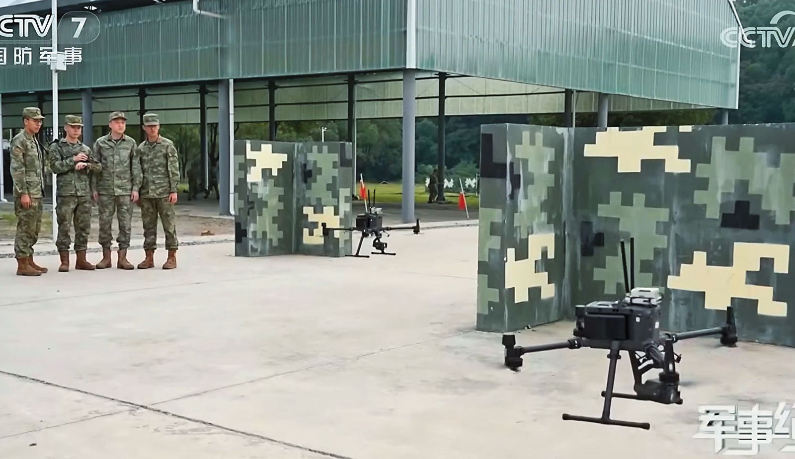 中國解放軍亟需輝達高階晶片，目的是提升、擴充軍用無人機等科技戰力。（翻攝CCTV）