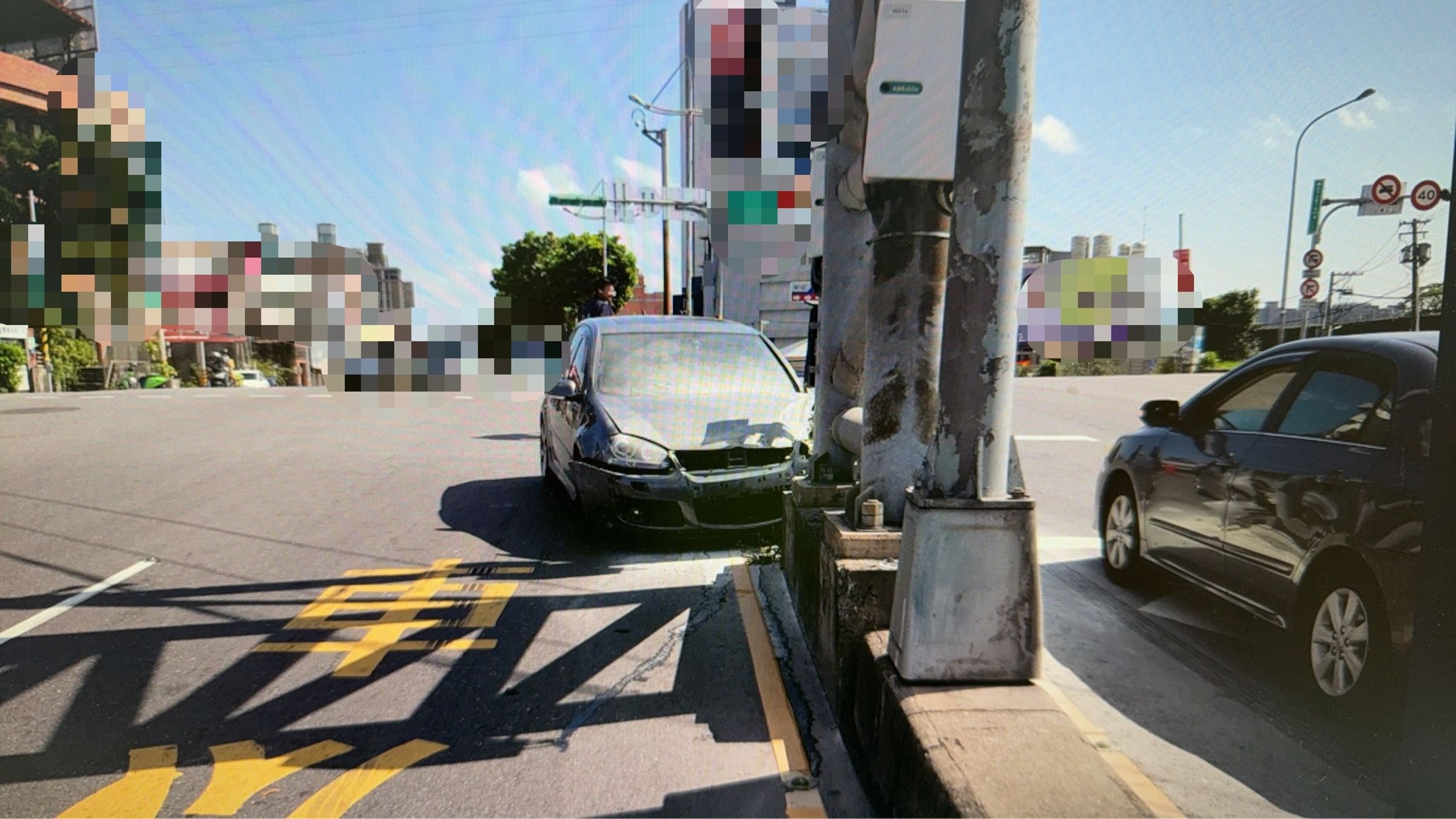 北市男自撞電線桿還肇逃，「消失2小時後投案」警一驗又是毒駕。（警方提供）