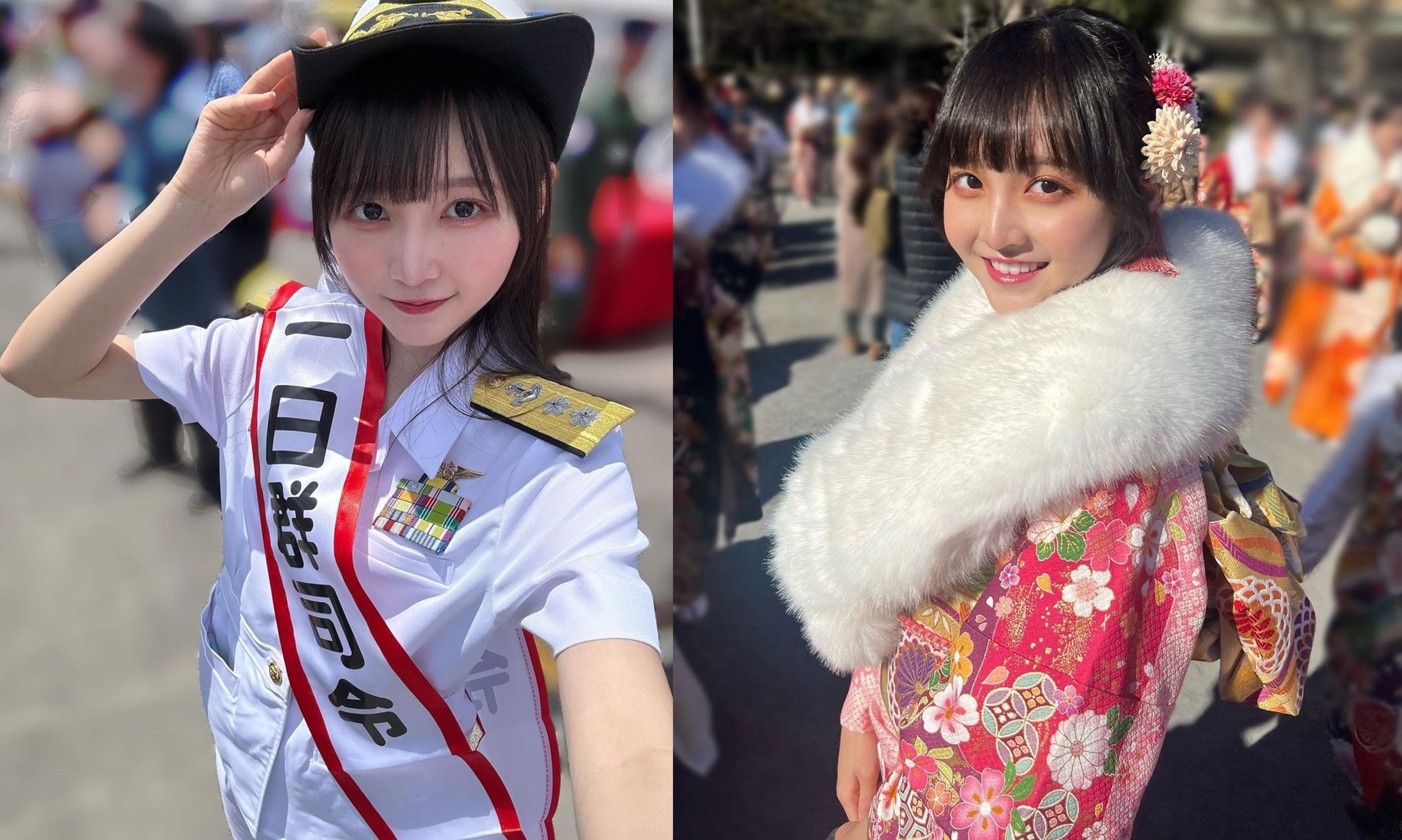 小杉怜子出席「2024美日友好祭」，受邀擔任「一日司令官」。（翻攝IG@rei_co_sugi）