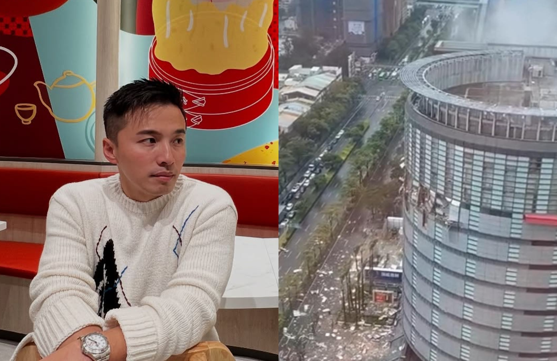 阿緯表示，他的餐影品牌原本也在台中新光三越招商名單中。（翻攝阿緯臉書、記者爆料網）