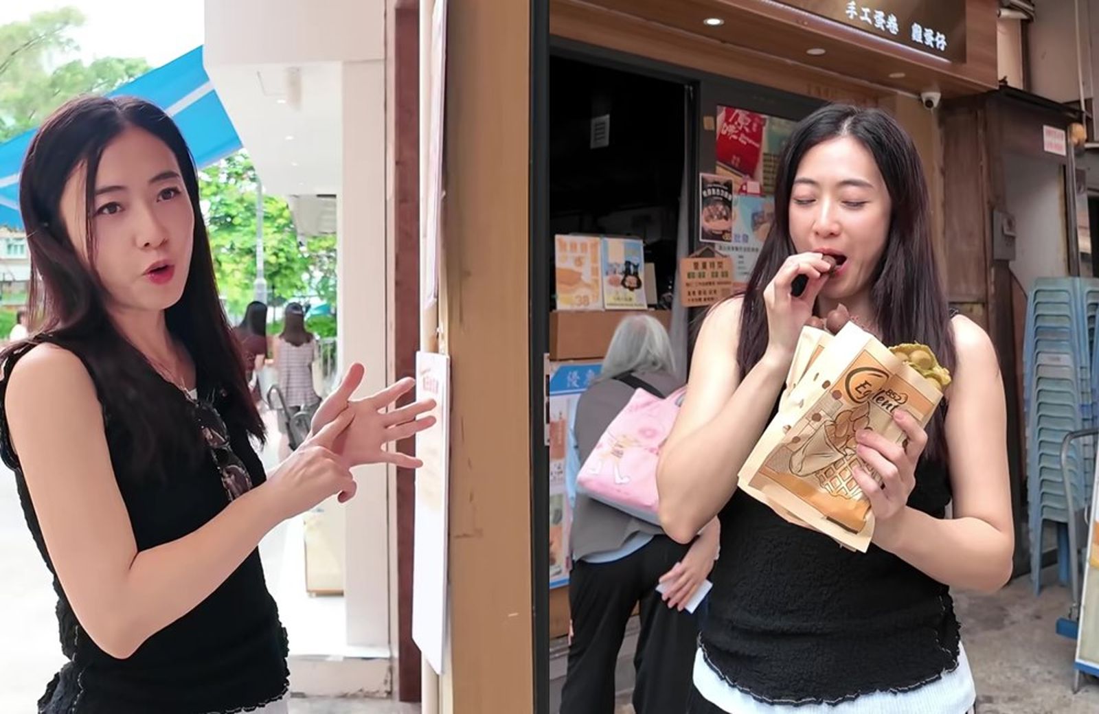 「千億富太」路邊嗑2大袋雞蛋仔! 麻糬狂牽絲「試吃反應」曝光
