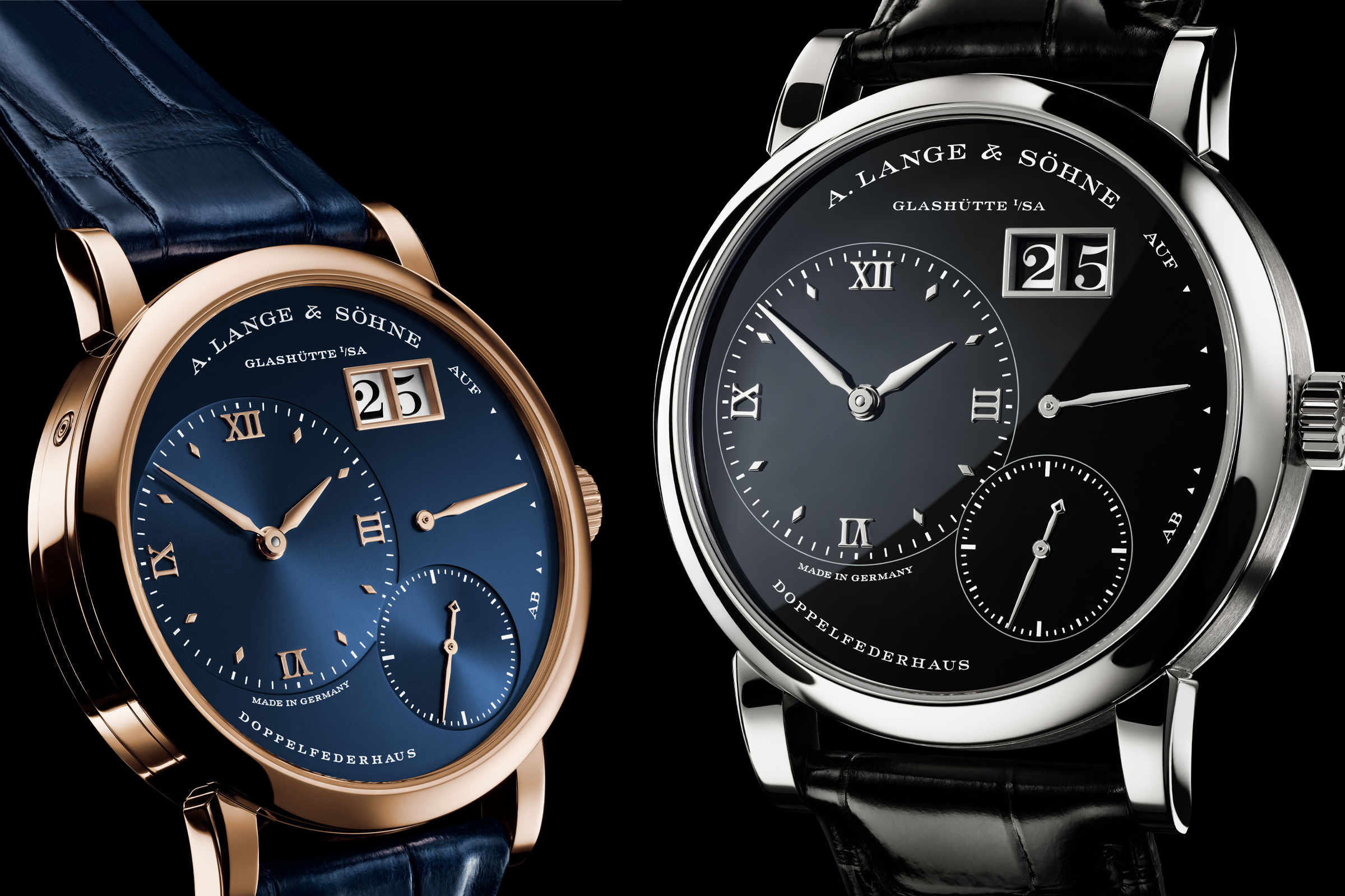 朗格針對Lange 1系列30週年，推出兩兩一組、共計四款的限量版腕錶。