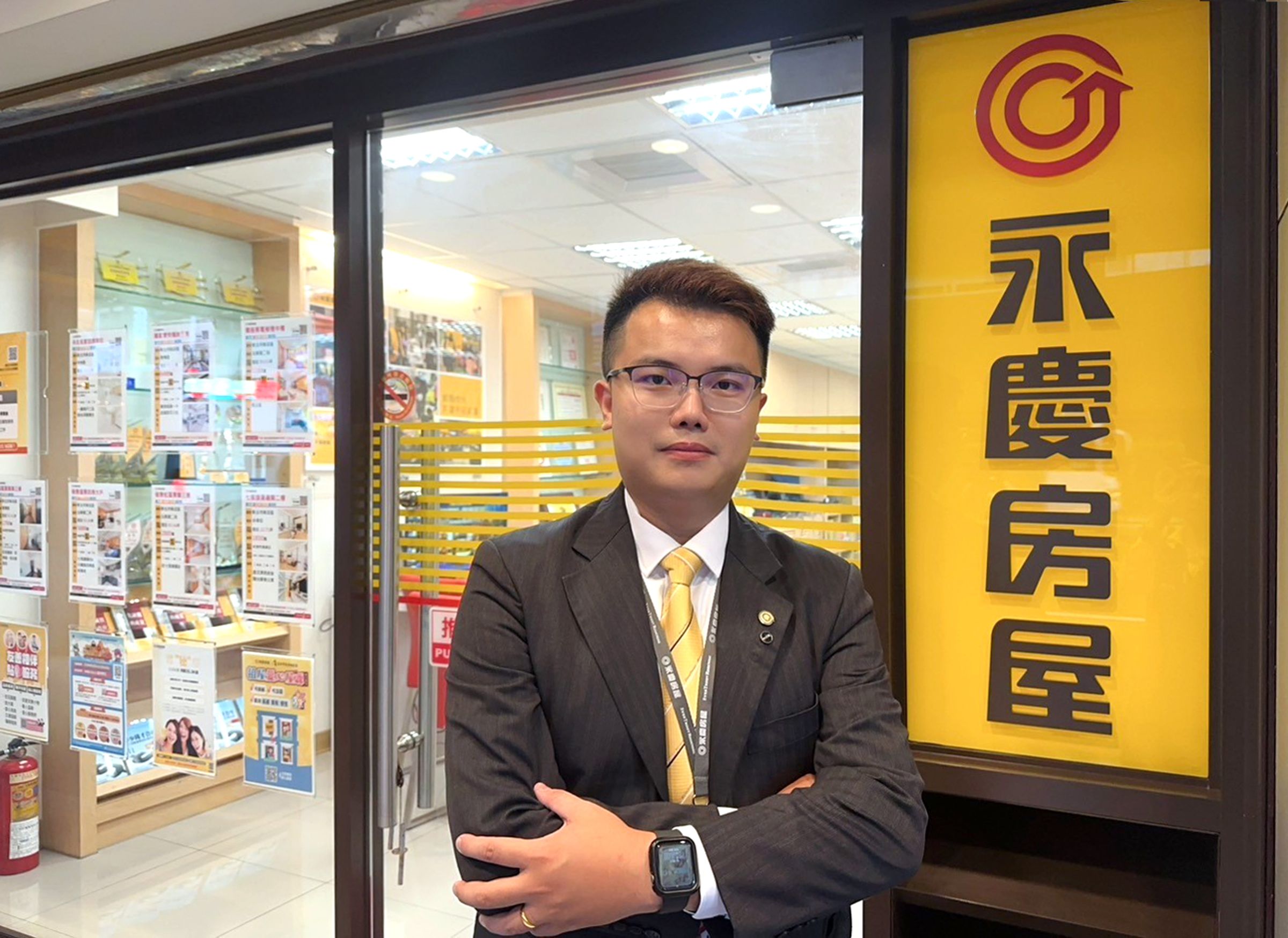 透過「i特助」，永慶房屋經紀人員林哲賢助海外客戶找好房！圖／永慶房產集團提供