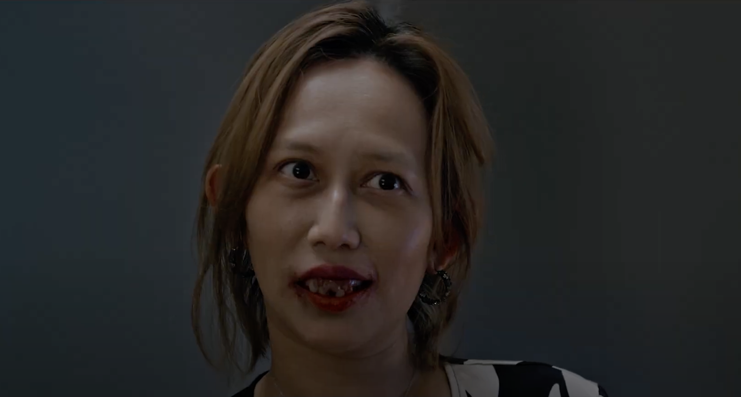 《嘎啦》瑪菲司的恐怖特效化妝。（后花園娛樂提供）