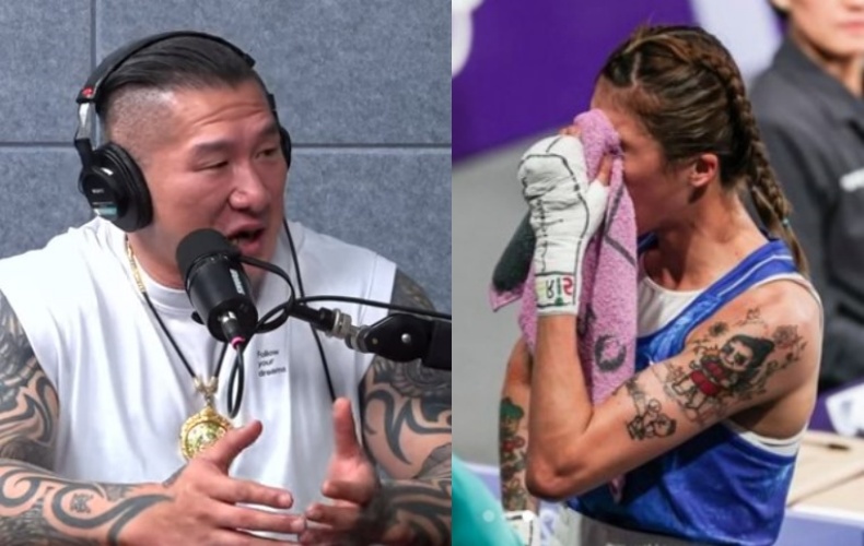 對於黃筱雯拳擊被誤判讀秒而止步16強一事，陳之漢憶起曾帶隊比賽的暗黑經驗。（翻攝自Youtube @館長惡名昭彰/Instagram @__huangwen）