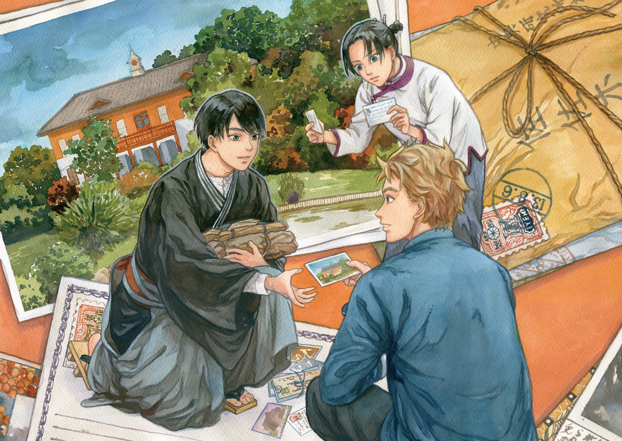 英張為了創造更多角色互動，特別設計３位個性迥異的主角。（蓋亞文化提供）