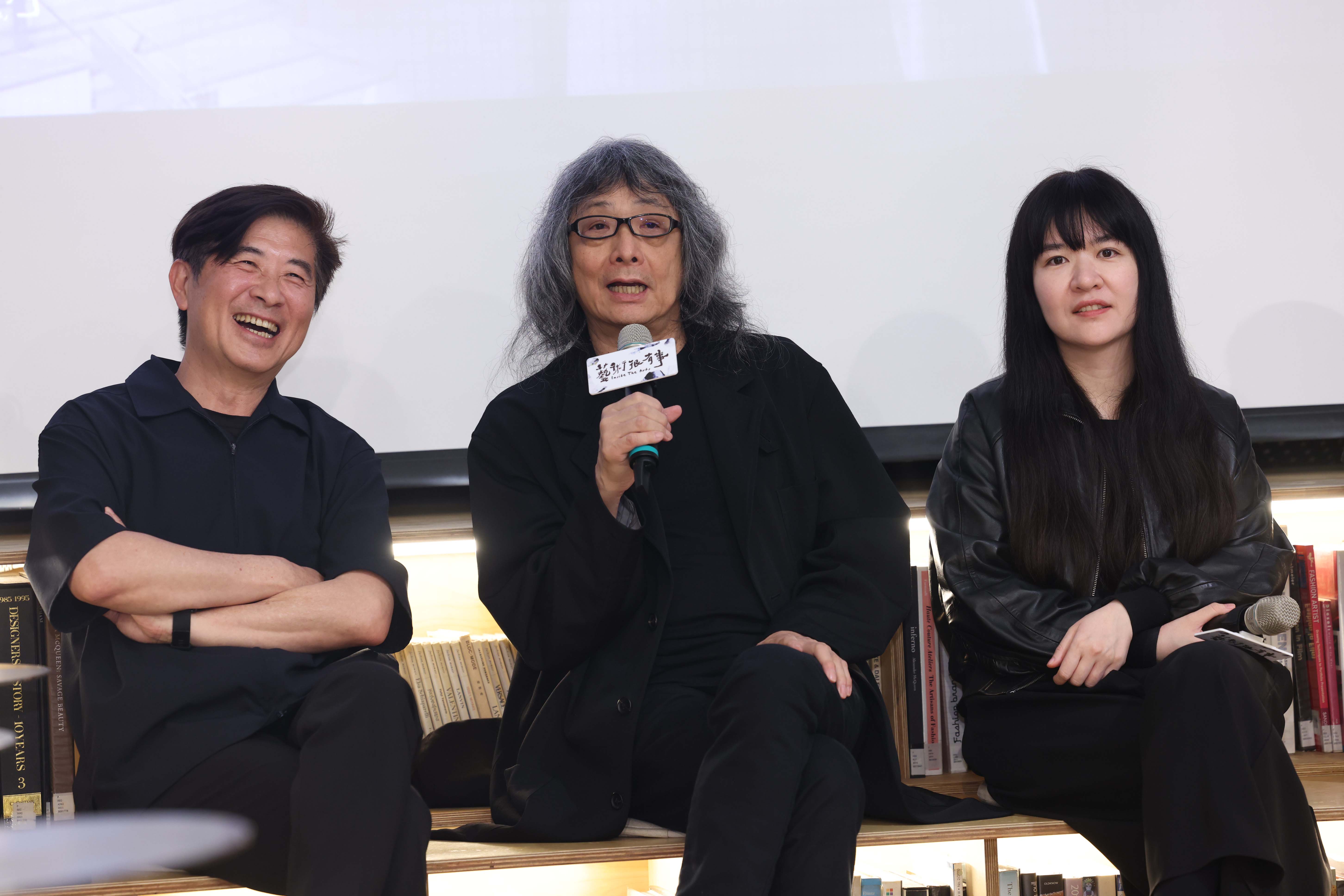 建築師張基義（左起）、簡學義、曾令理共同出席特映，幽默分享許多公共建設背後罕為人知的故事。（公視提供）