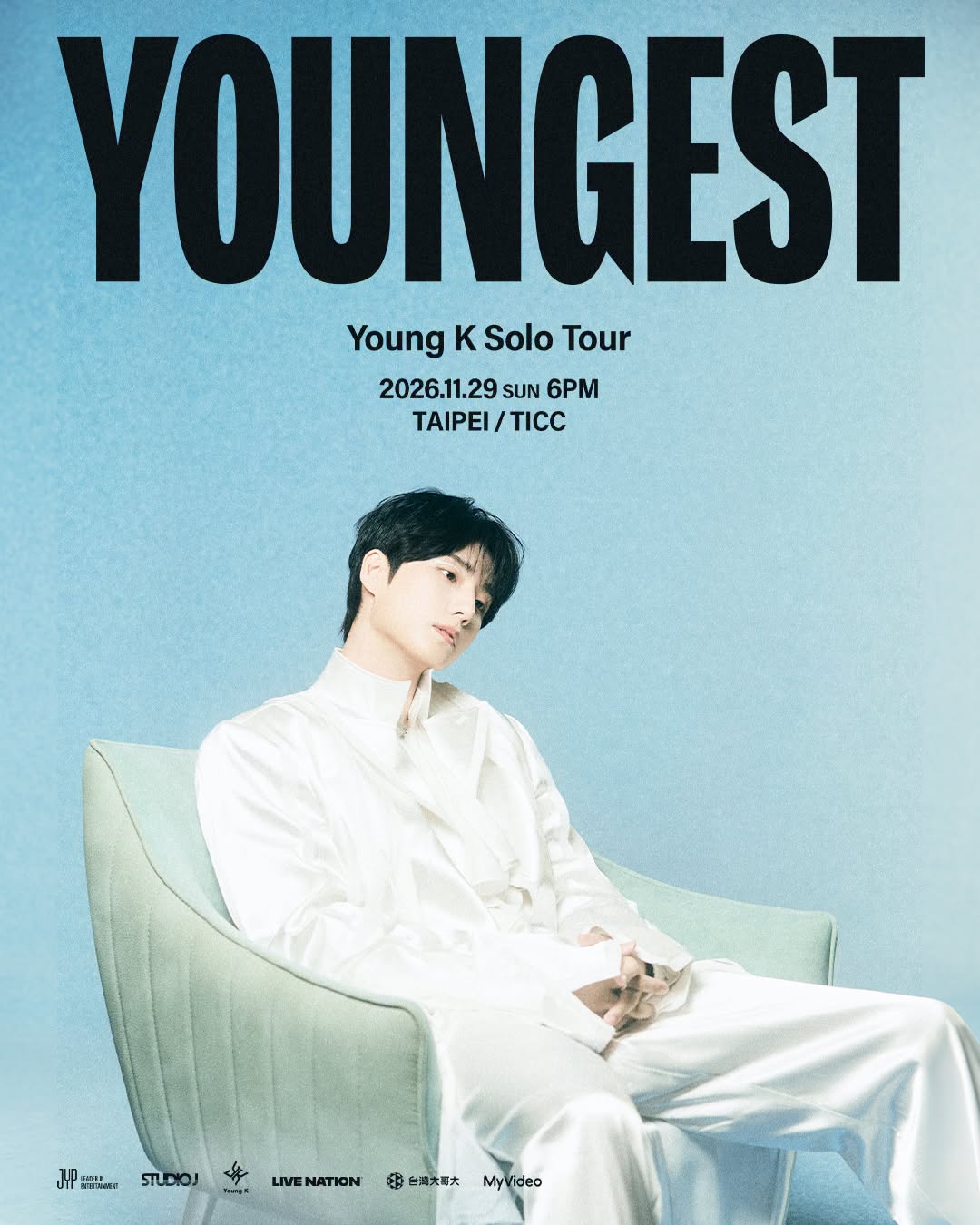 DAY6 成員 Young K 破記錄個人巡迴主視覺。（Live Nation提供）