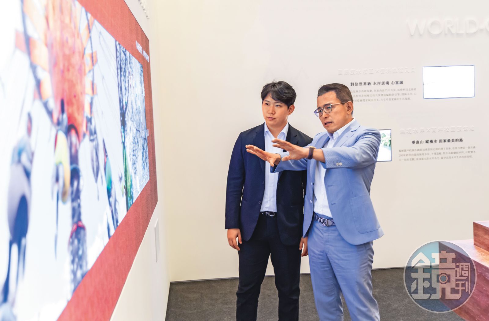 經營前10年，蔡錫全（右）凡事都親力親為，這幾年開始慢慢放權，他強調：「我們公司沒有究責文化，不同錯我都可以接受，因為那是寶貴的經驗。」