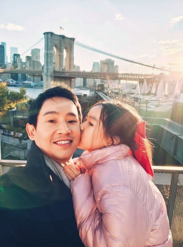 皮塔身為單親爸爸，9歲女兒皮萍是他扮演各種生命角色時的重要動力。（翻攝自皮塔IG）