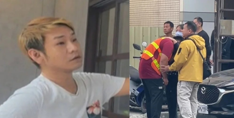 台南安平慶平路發生酒駕追撞事故，白色賓士撞上垃圾車，造成女清潔員當場死亡。其肇事駕駛（左圖）身分也曝光。（翻攝畫面）