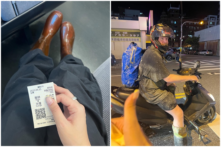 大票無名英雄也紛紛前往救災，協助重建家園，救災現場也有大票旅居台灣的外國人。（網友Threads＠eggegg2994授權）