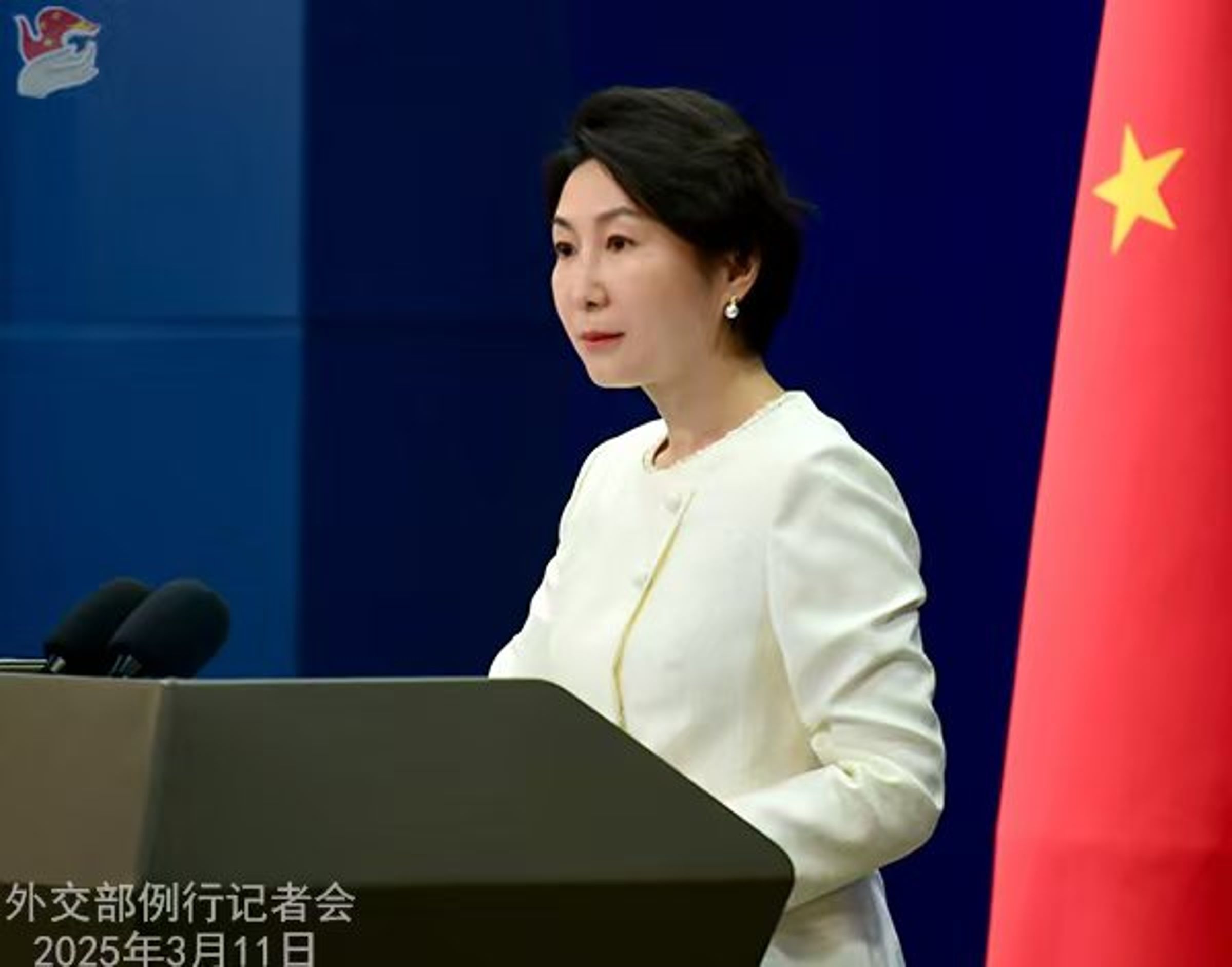 中國外交部發言人毛寧今日未證實「川習會」。(翻攝自中國外交部官網)