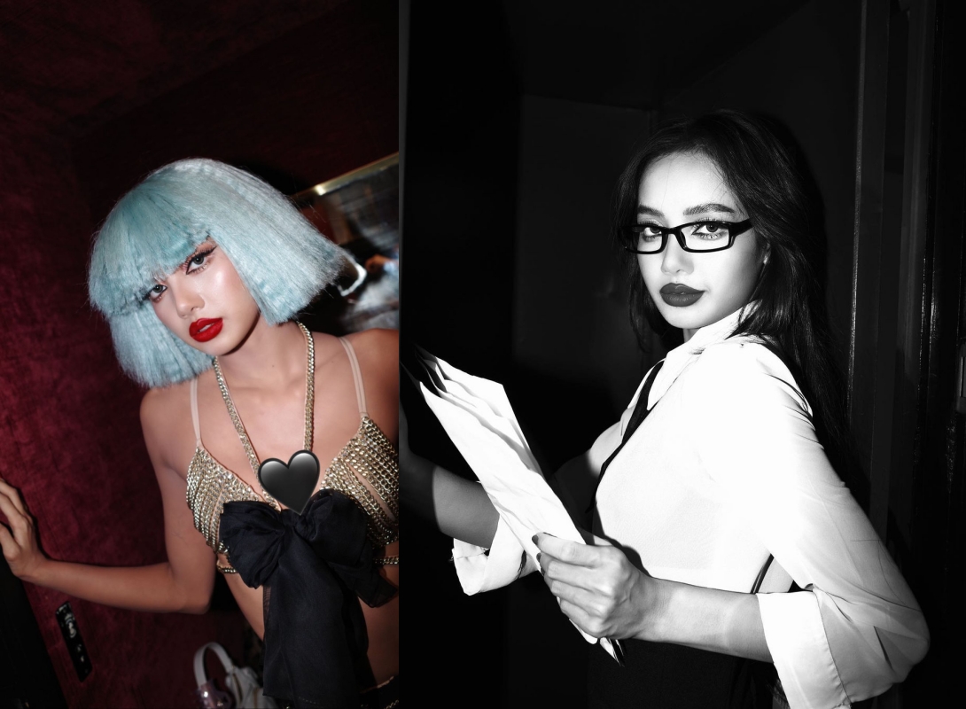 BLACKPINK Lisa再釋出《瘋馬秀》後台美照。（翻攝Lisa INS）