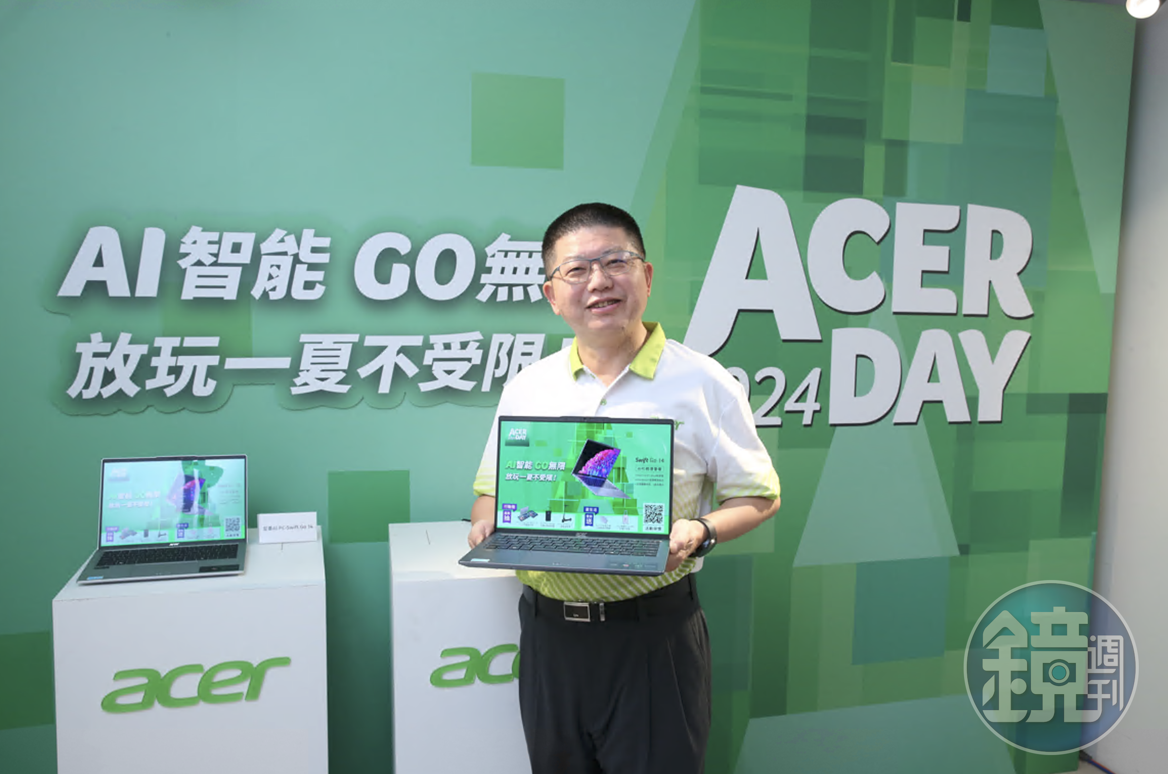 宏碁瞄準AI PC搶市,推出第一台Copilot+ PC「Swift 14 AI」。