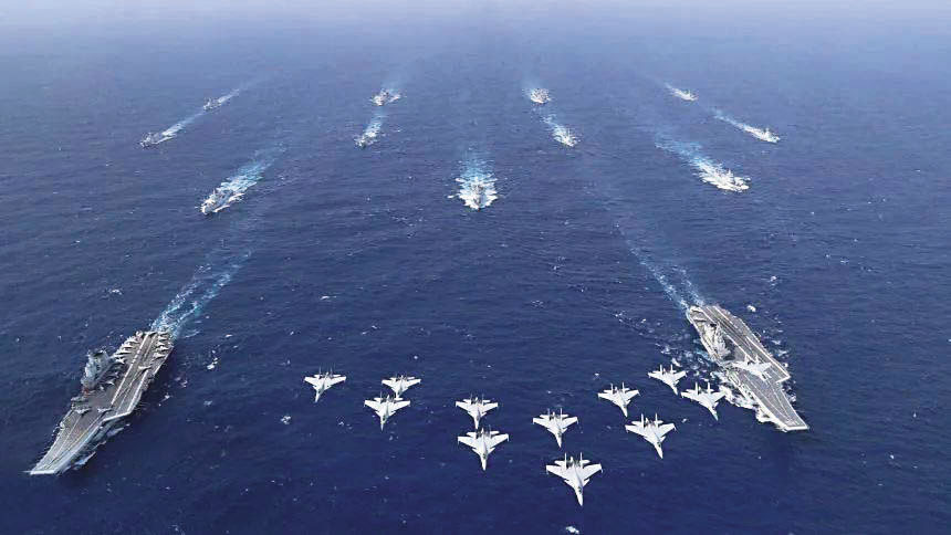 中國軍事力量持續提升，成為世界不可小覷的力量。（翻攝自中國海軍）