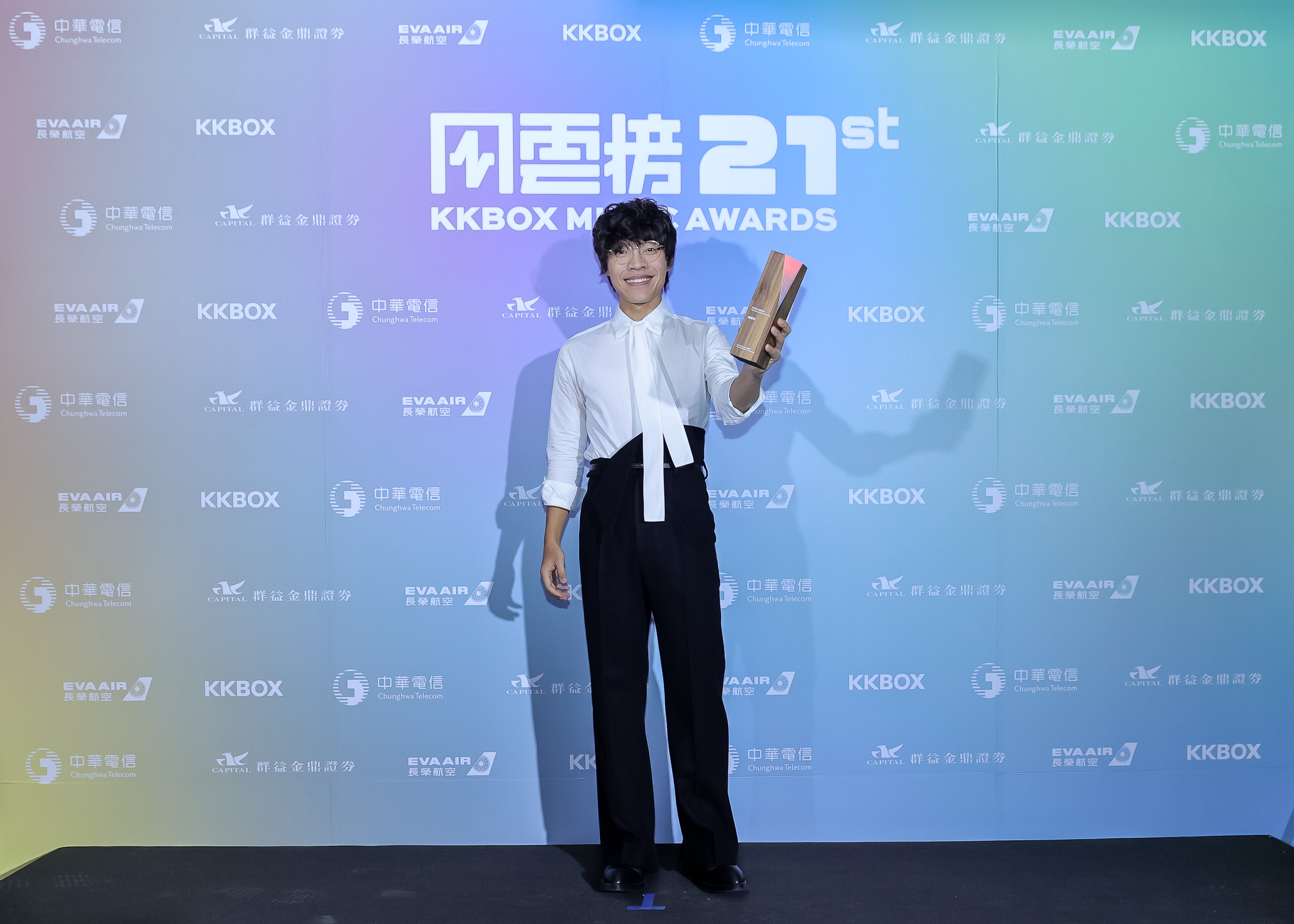 對於被笑醜,這也讓盧廣仲頗受傷。(圖/KKBOX風雲榜提供)