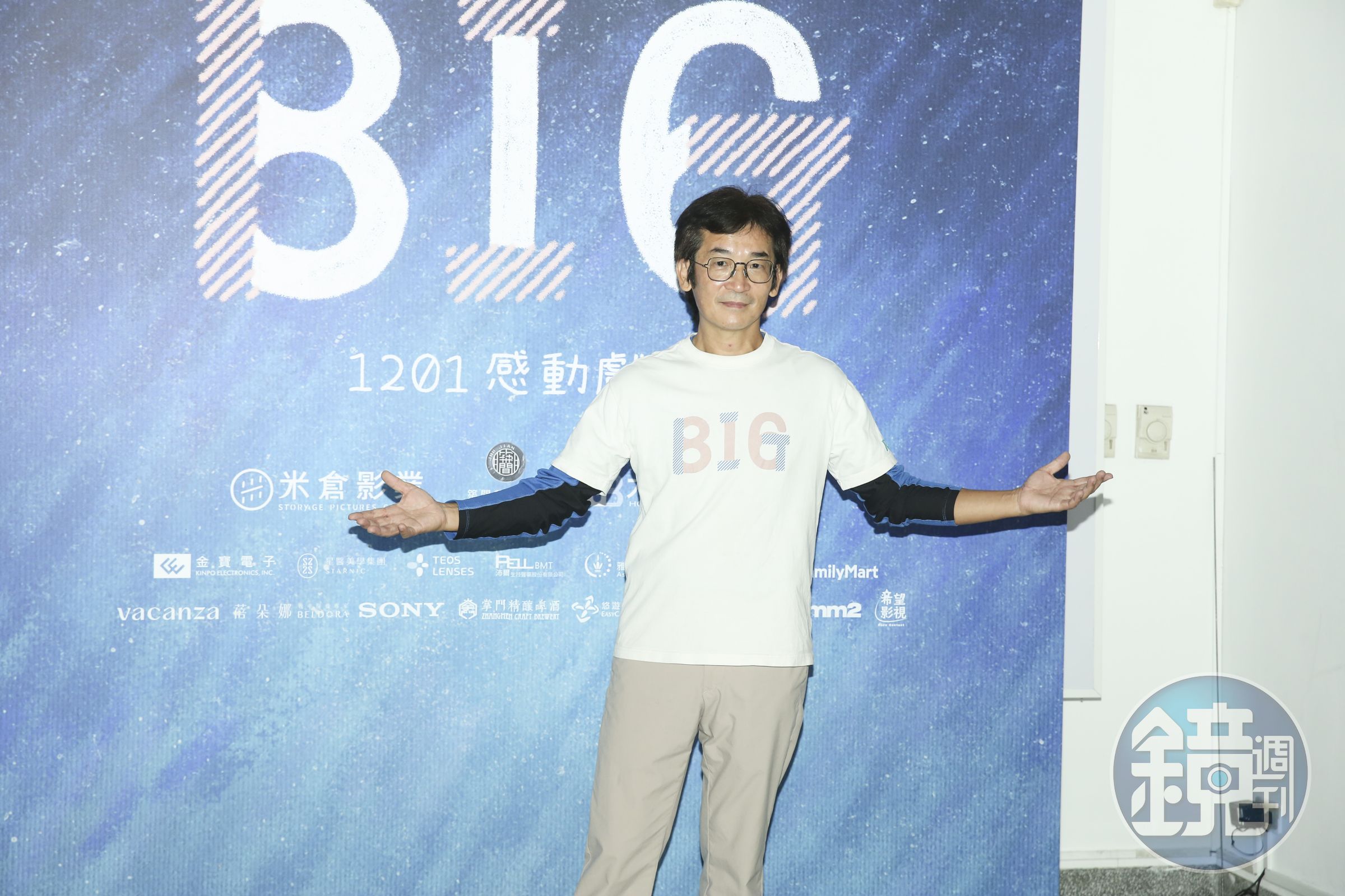 導演魏德聖率主創群出席聯訪，這次很難得他在片中沒有罵人。